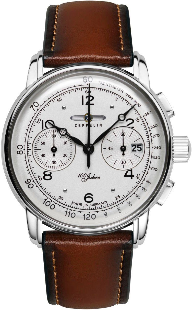 ZEPPELIN Chronograph 100 Jahre 8676-1, Armbanduhr, Quarzuhr, Herrenuhr, Dat günstig online kaufen