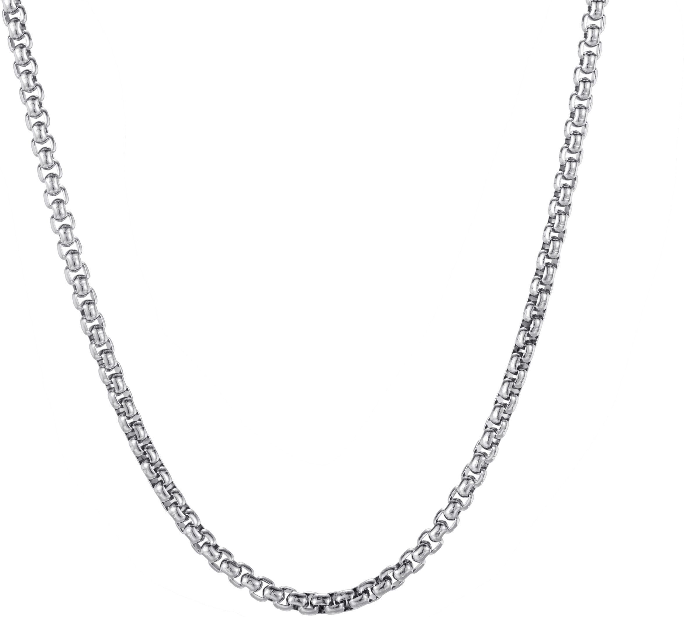 Valentinstagsgeschenk Firetti Edelstahlkette Schmuck Geschenk Edelstahl Halsschmuck Halskette Venezianerkette Color, silberfarben, edelstahlfarben