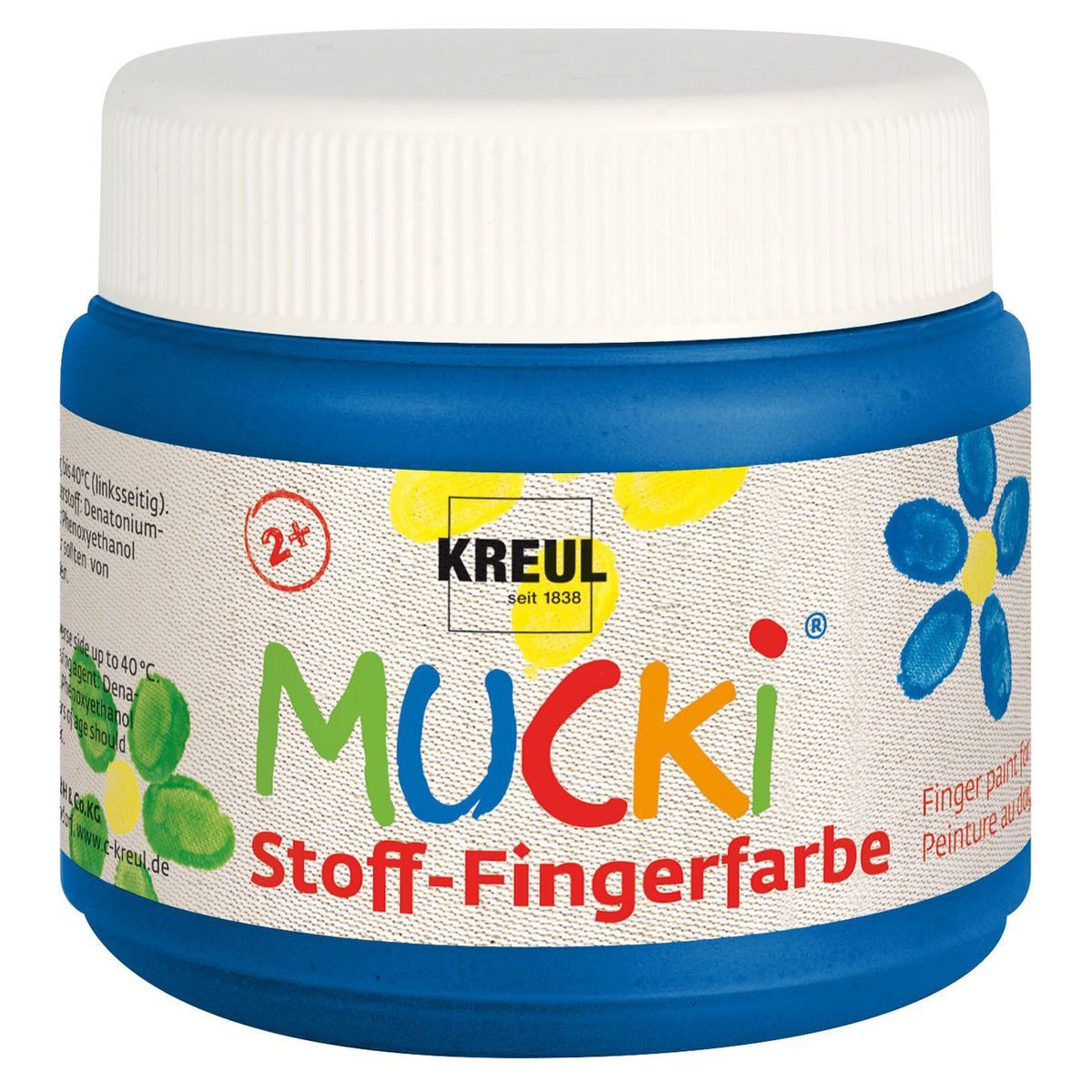 C. KREUL Fingerfarbe KREUL Stoff Fingerfarbe MUCKi blau 150ml Dose