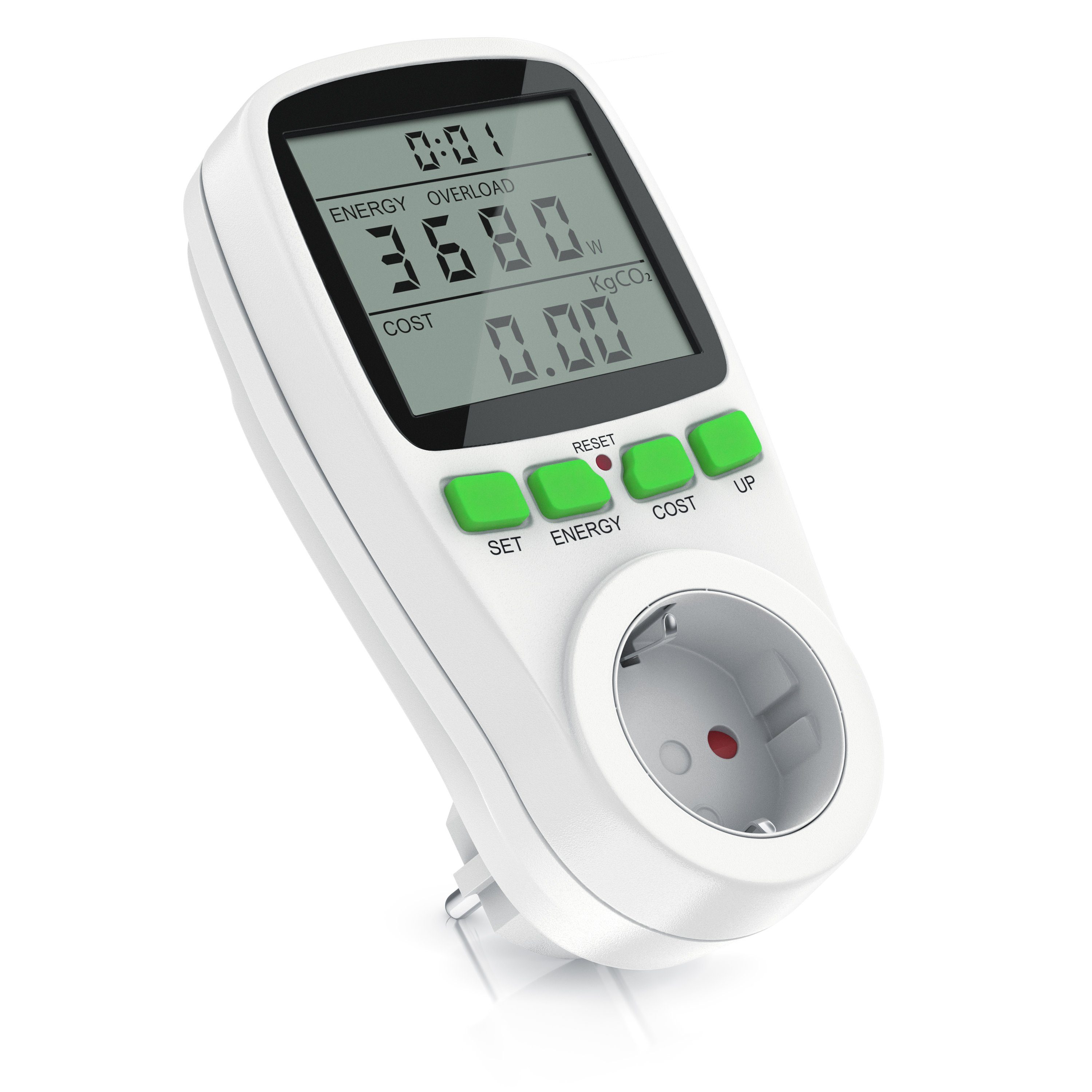 Arendo Energiekostenmessgerät Stromkostenmessgerät zur effektiven Kostenübe günstig online kaufen