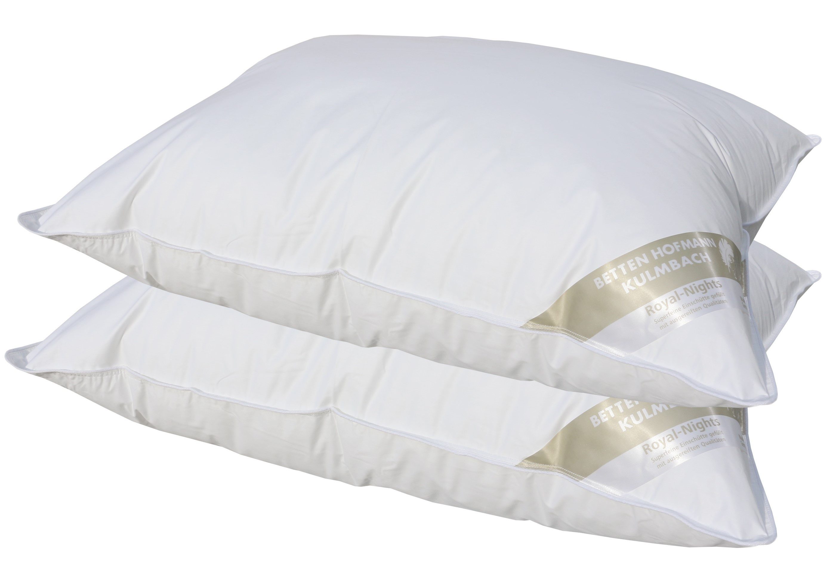 Betten Hofmann Kopfkissen 2 Stück Betten Hofmann Basic Allergiker Kopfkissen 60x80cm prall 700g, Füllung: 100% Polyester-Hohlfaserkugel, Bezug: 100% Baumwolle, Seitenschläfer, 2-tlg., prall befüllt, für Allergiker geeignet, hergestellt in Deutschland