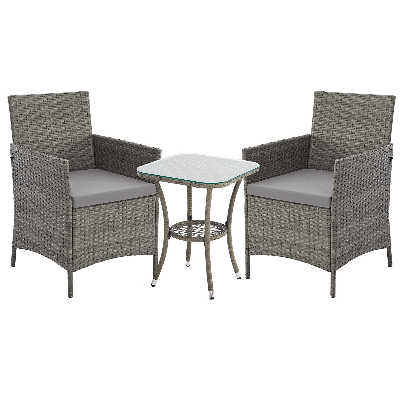 SVITA Balkonset BROOKLYN BISTRO, (Set (3-tlg), 1 Tisch, 2 Stühle), Sitzgrup günstig online kaufen