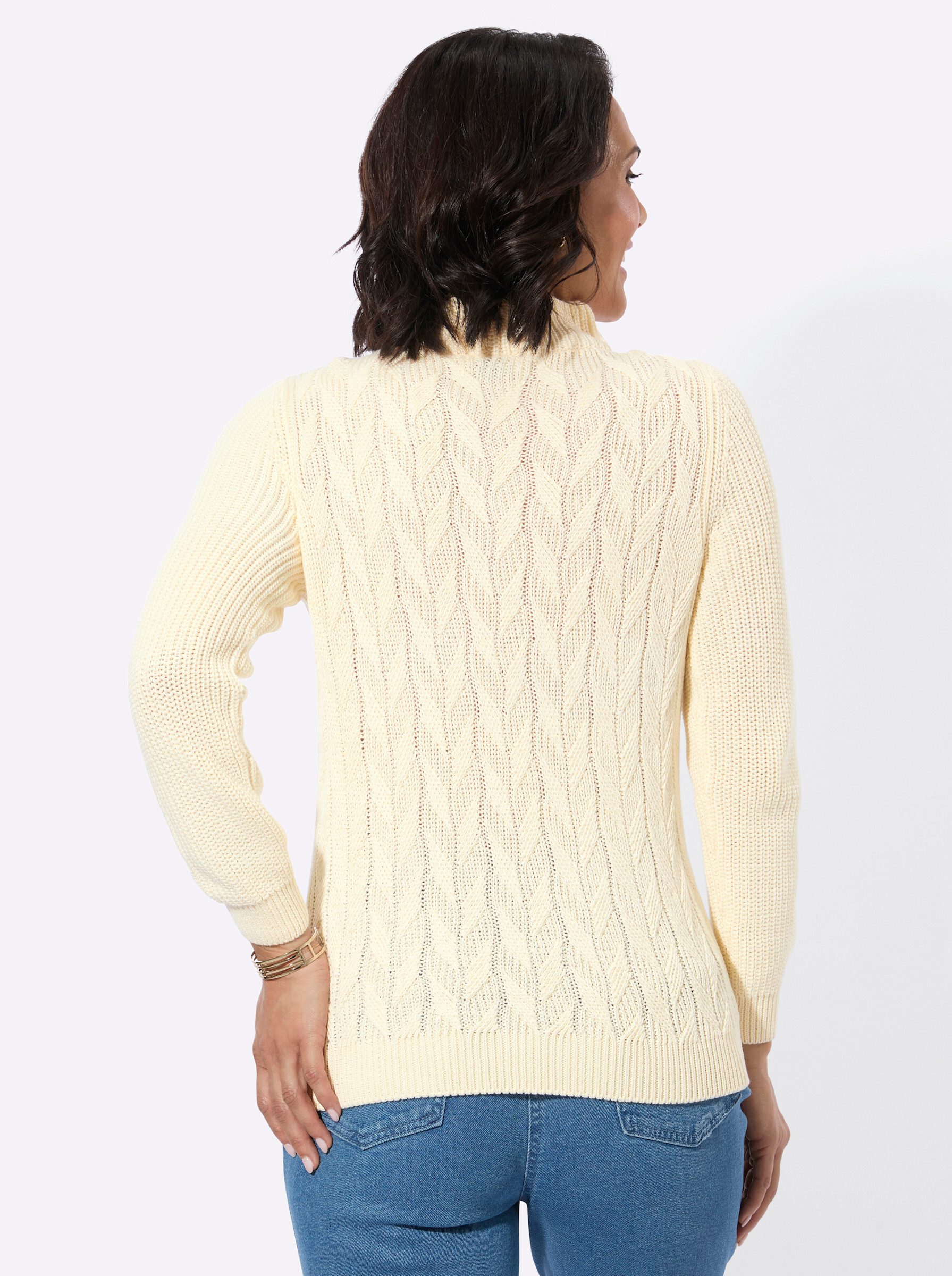 Witt Strickpullover Langarm-Pullover Langarm Struktur