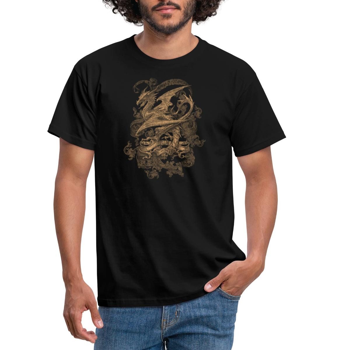 Spreadshirt T-Shirt Alchemy England Harbinger of Doom Drache Männer T-Shirt günstig online kaufen