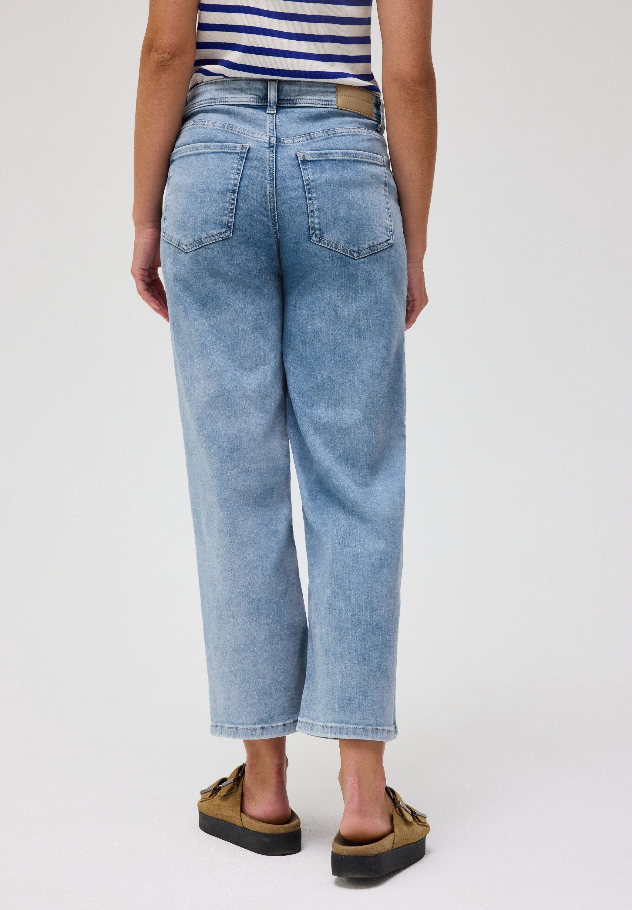STREET ONE STUDIO Loose-fit-Jeans mit Wide Legs
