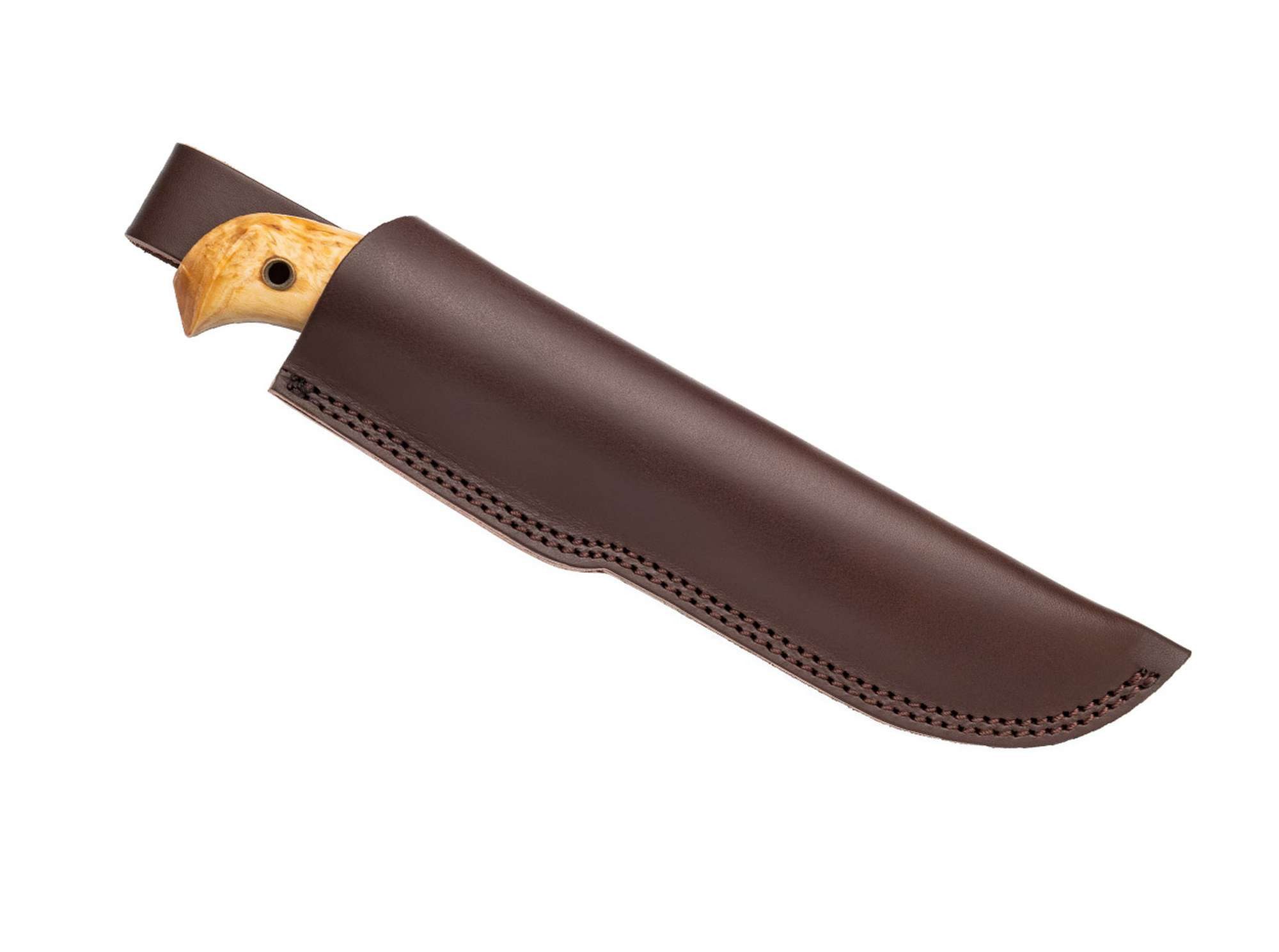 Helle Universalmesser Helle Nordlys Outdoormesser 14C28N Stahl Birke Leder