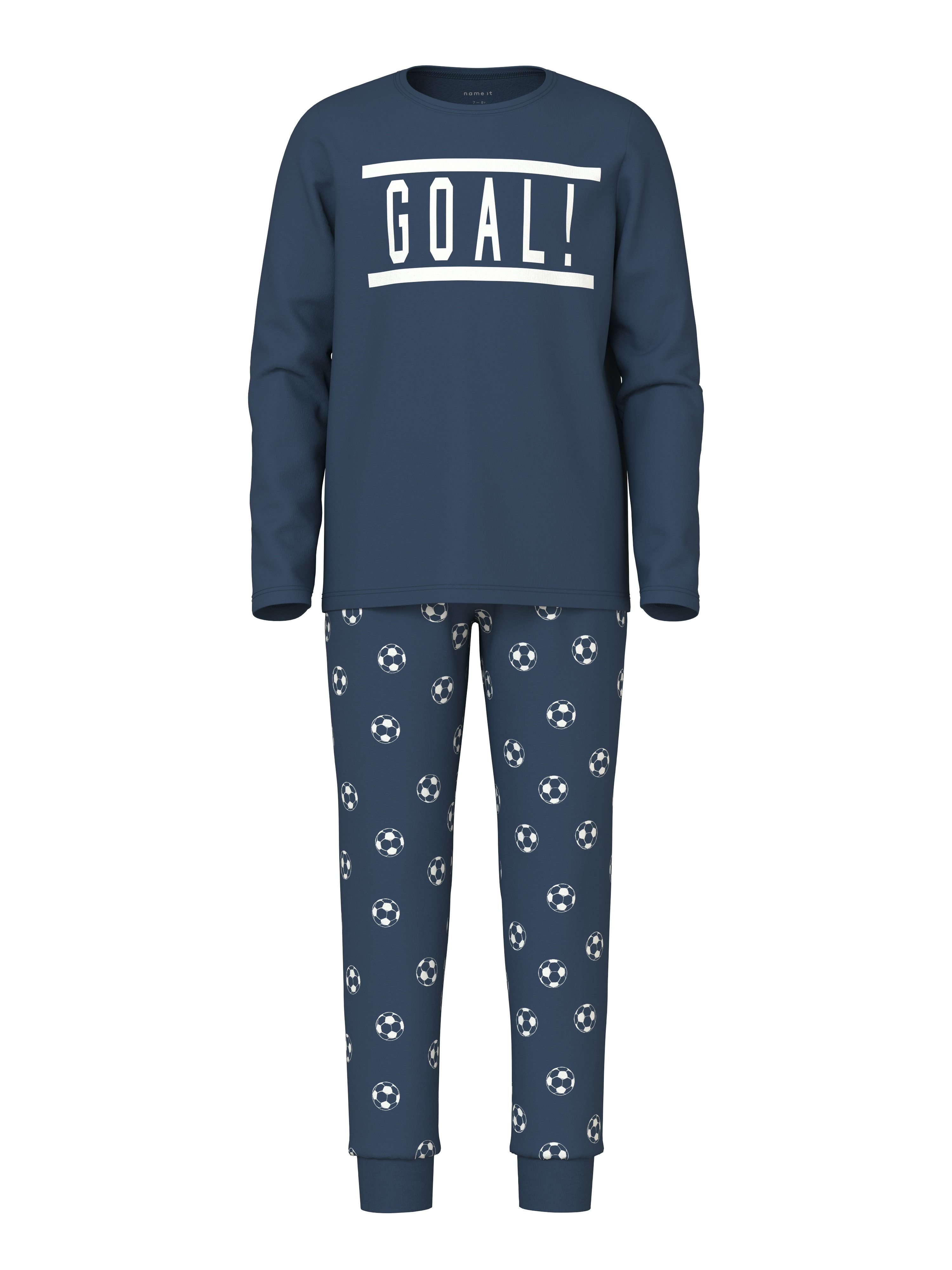 Schlafanzug NKMNIGHTSET DARK DENIM FOOTBALL NOOS