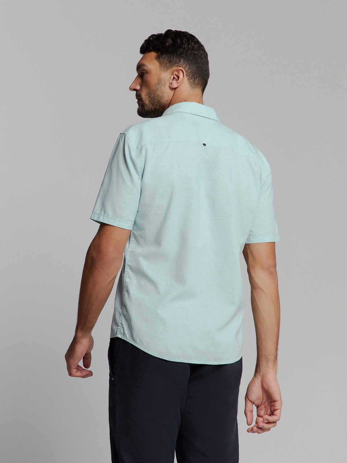 NO EXCESS Kurzarmhemd - Leinenhemd kurzarm - Shirt günstig online kaufen