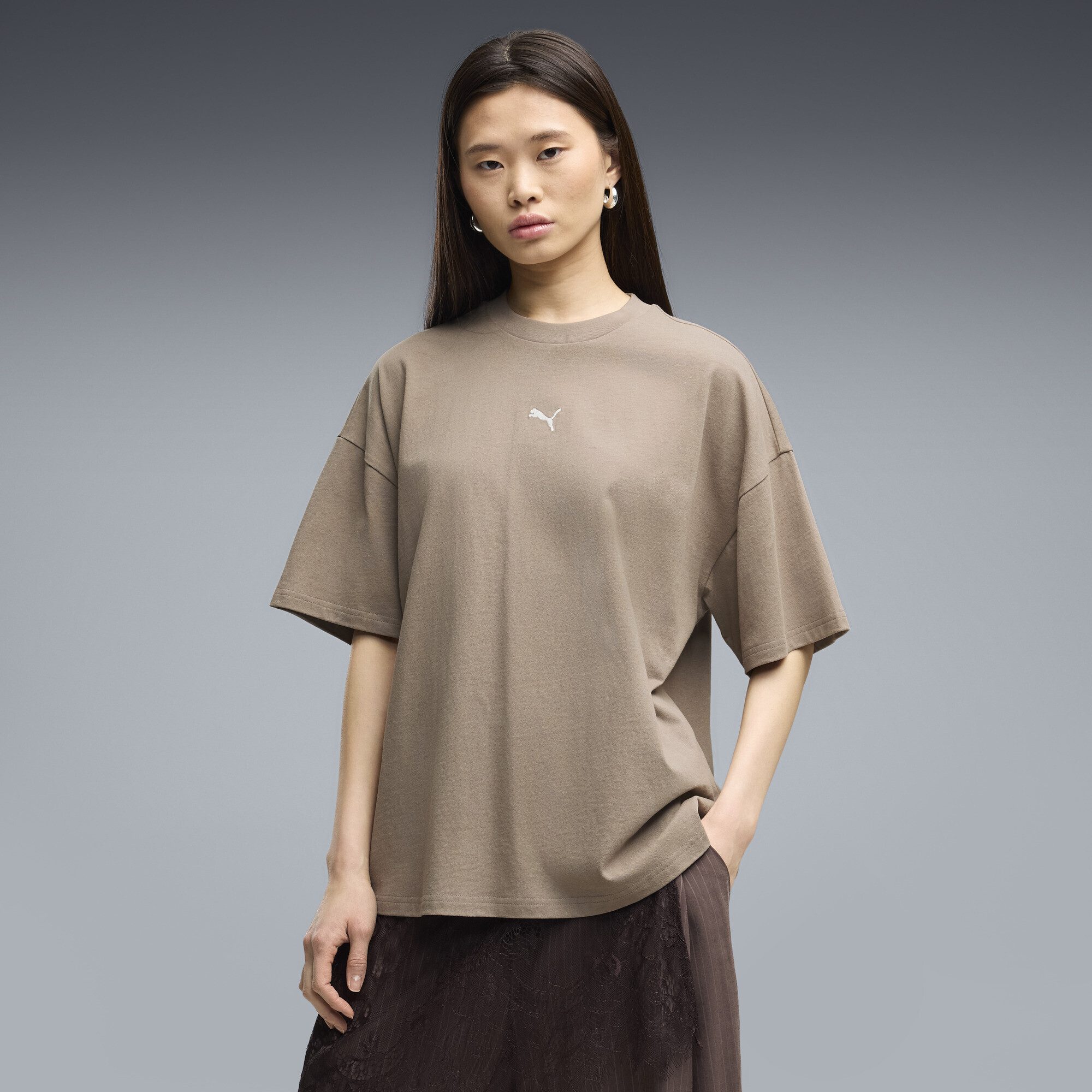 PUMA T-Shirt Essentials Oversized T-Shirt Damen