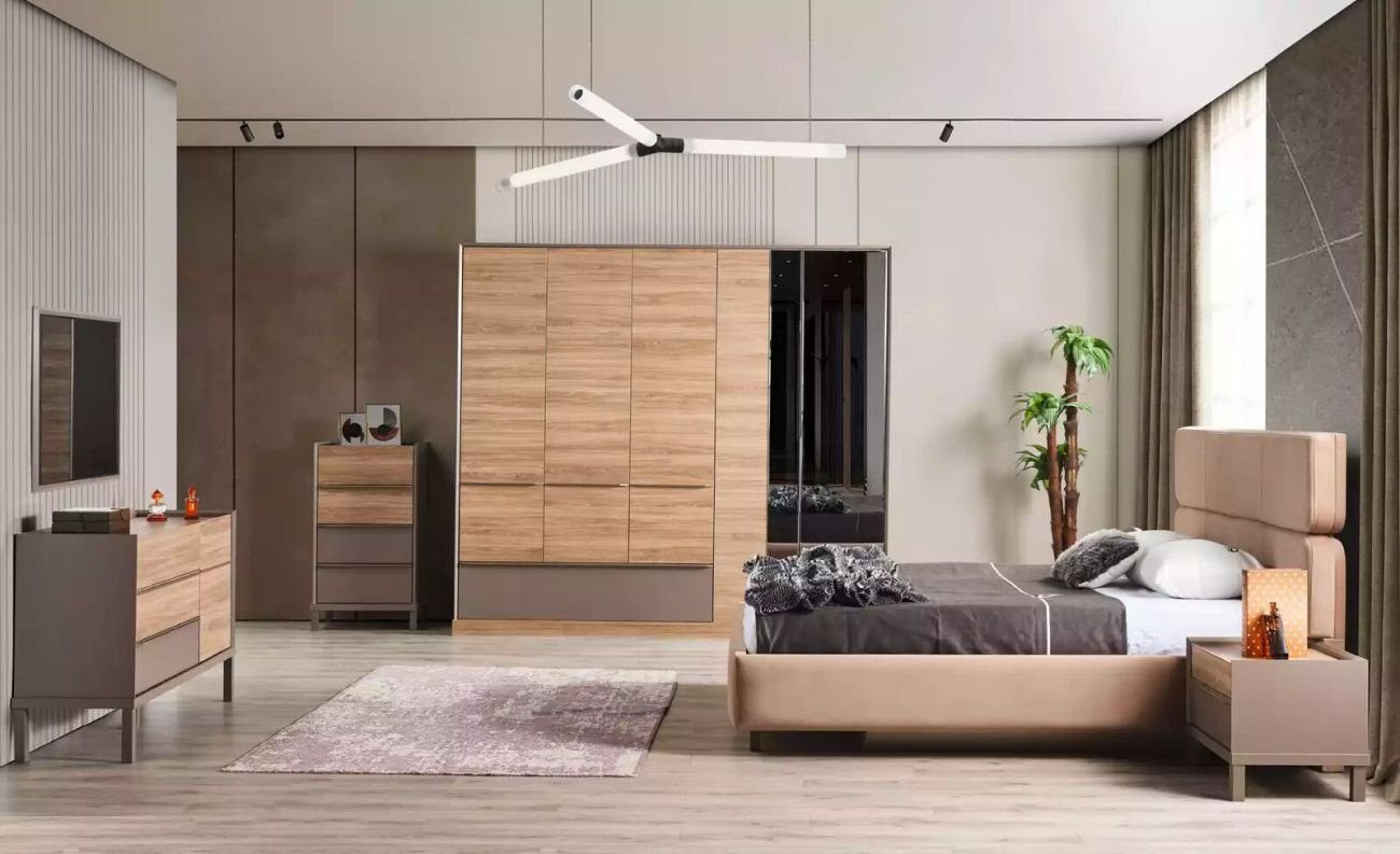 Kleiderschrnak) Italy JVmoebel Braun Holz Luxus Design Made Schlafzimmer Schrank Kleiderschrank (1-St., 1x Kleiderschrank in