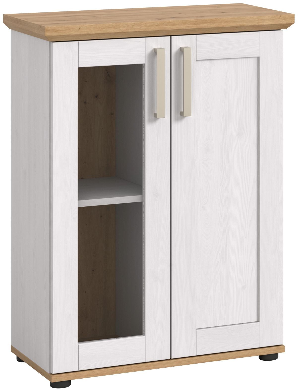 xonox.home Vitrine Vitrine Verona Sibiu Lärche Nachbildung Melamin Modern 64x88x37 cm