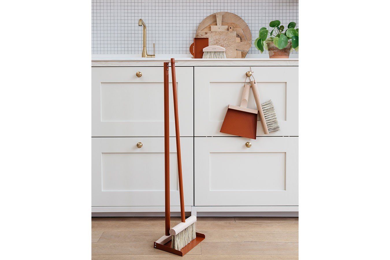 Andrée Jardin Krümelkehrer Krümelbesen Set Clynk Natural Collection brick