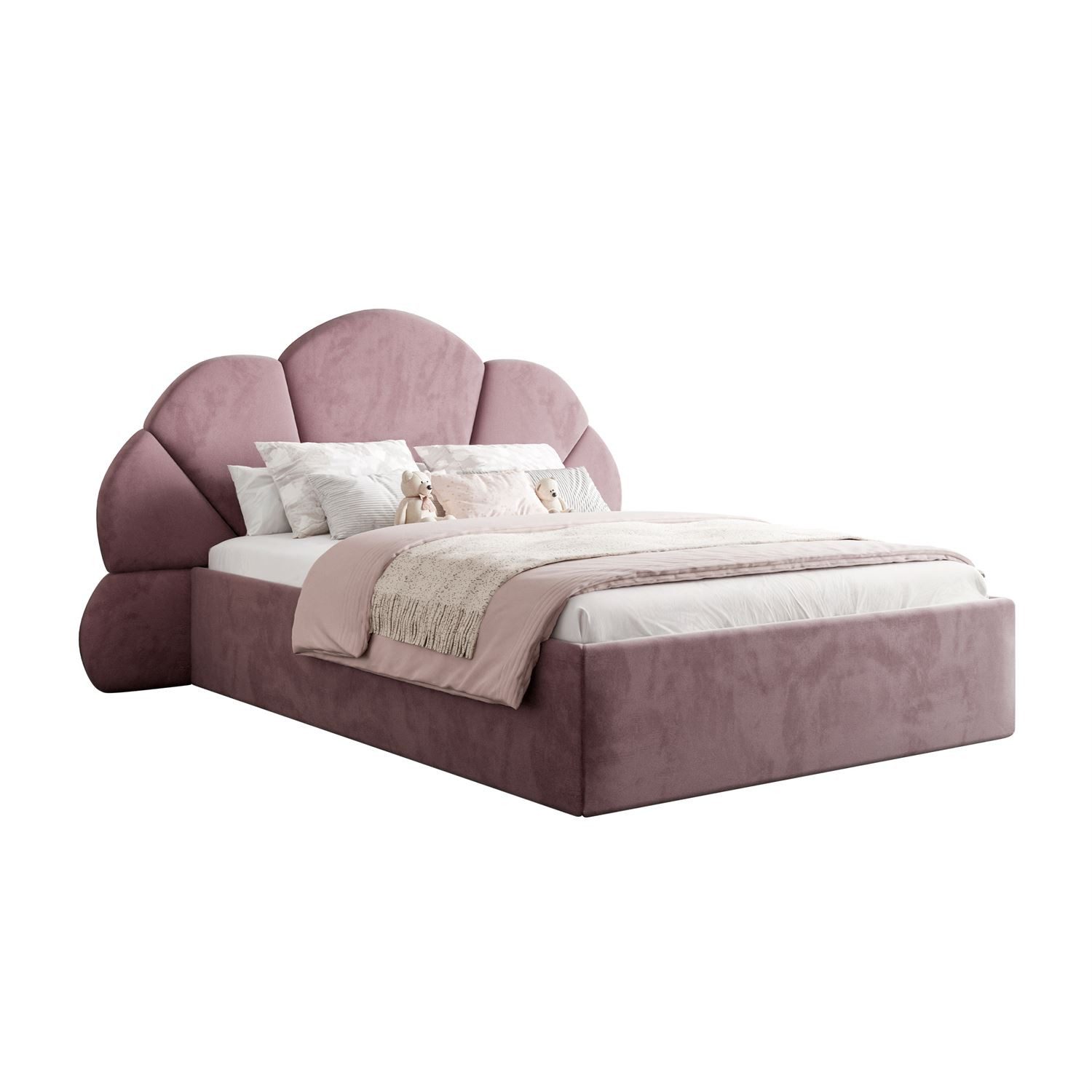 Lookway Polsterbett ARIEL mit Bettkasten (Bett mit Metallgestell)