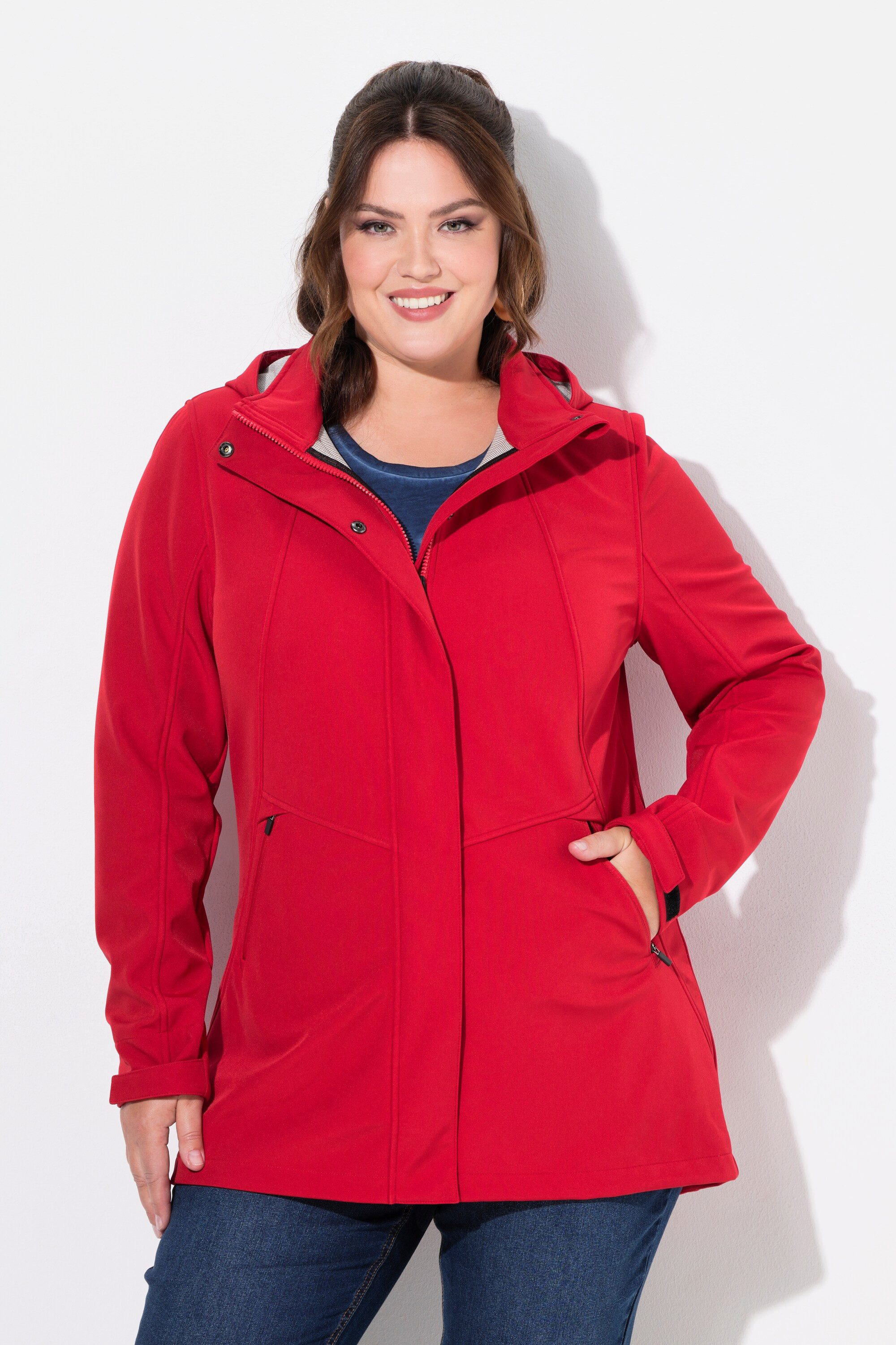 Softshelljacke HYPRAR Softshell-Longjacke wasserdicht A-Linie