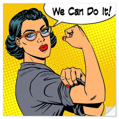 Posterlounge Wandfolie Editors Choice, We can do it! Popart, Illustration
