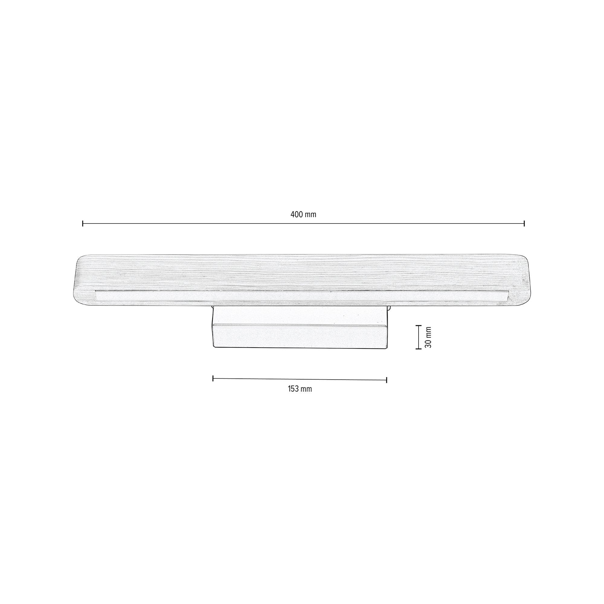 mit Massivholz, Warmweiß, LED-Modul integriert, aus fest LIGHTING Wandleuchte Naturprodukt LED FSC®-Zertifikat, BRITOP FORESTIER, integriert