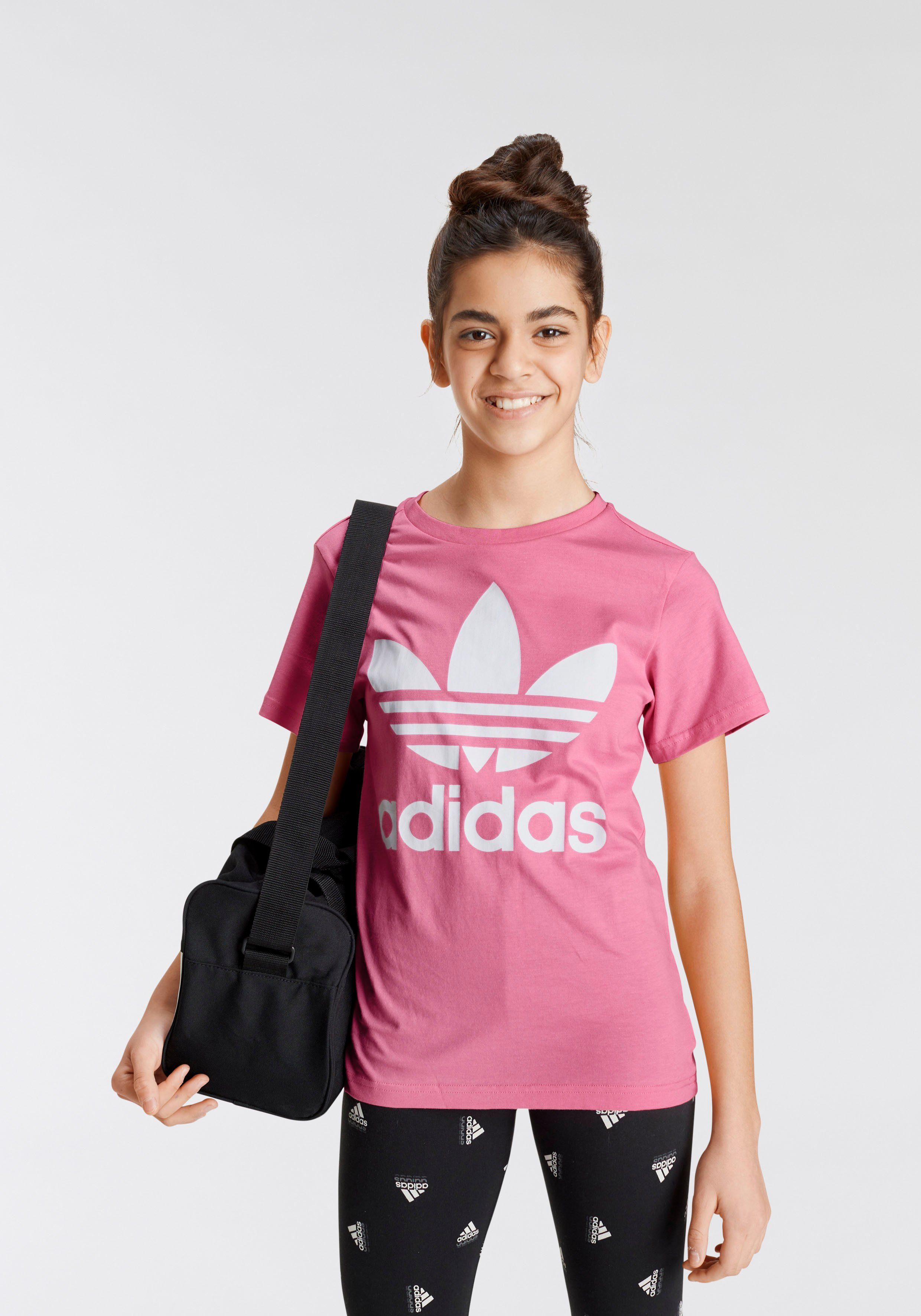 adidas Originals T-Shirt TREFOIL TEE Unisex Bliss Pink / White | Sport-T-Shirts