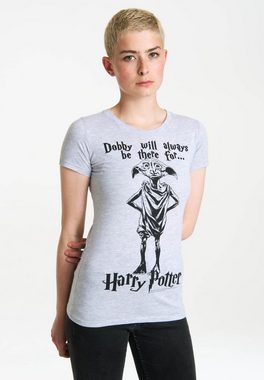 LOGOSHIRT T-Shirt Dobby Will Always Be There For mit niedlichem Frontdruck