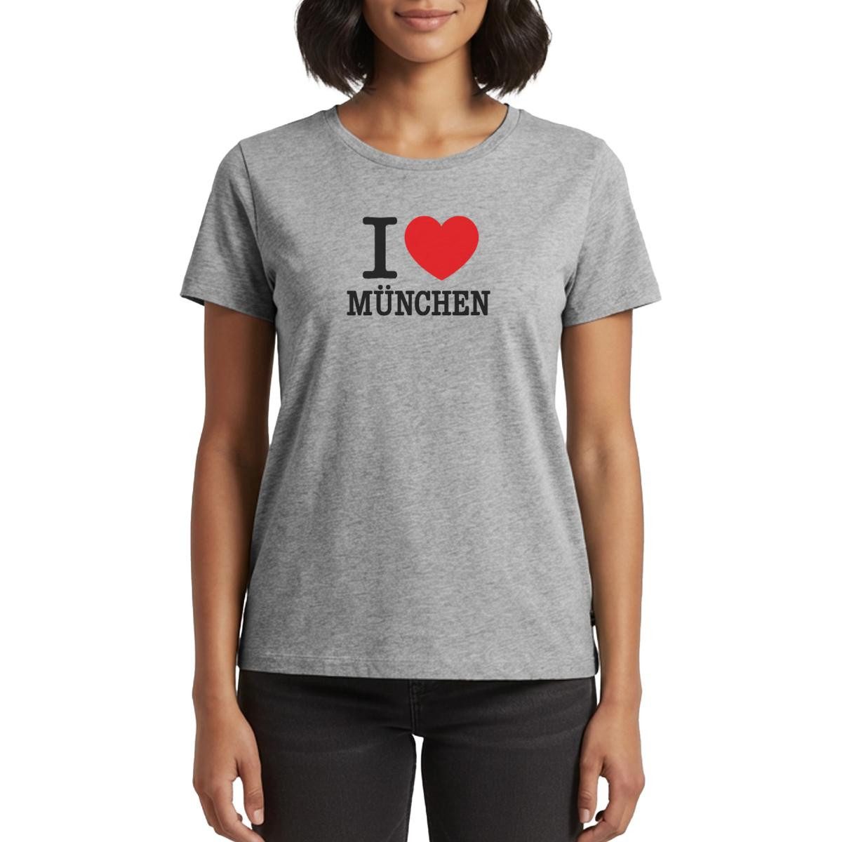 T-Shirt I Love München Herz Bayern Munich Frauen Premium T-Shirt