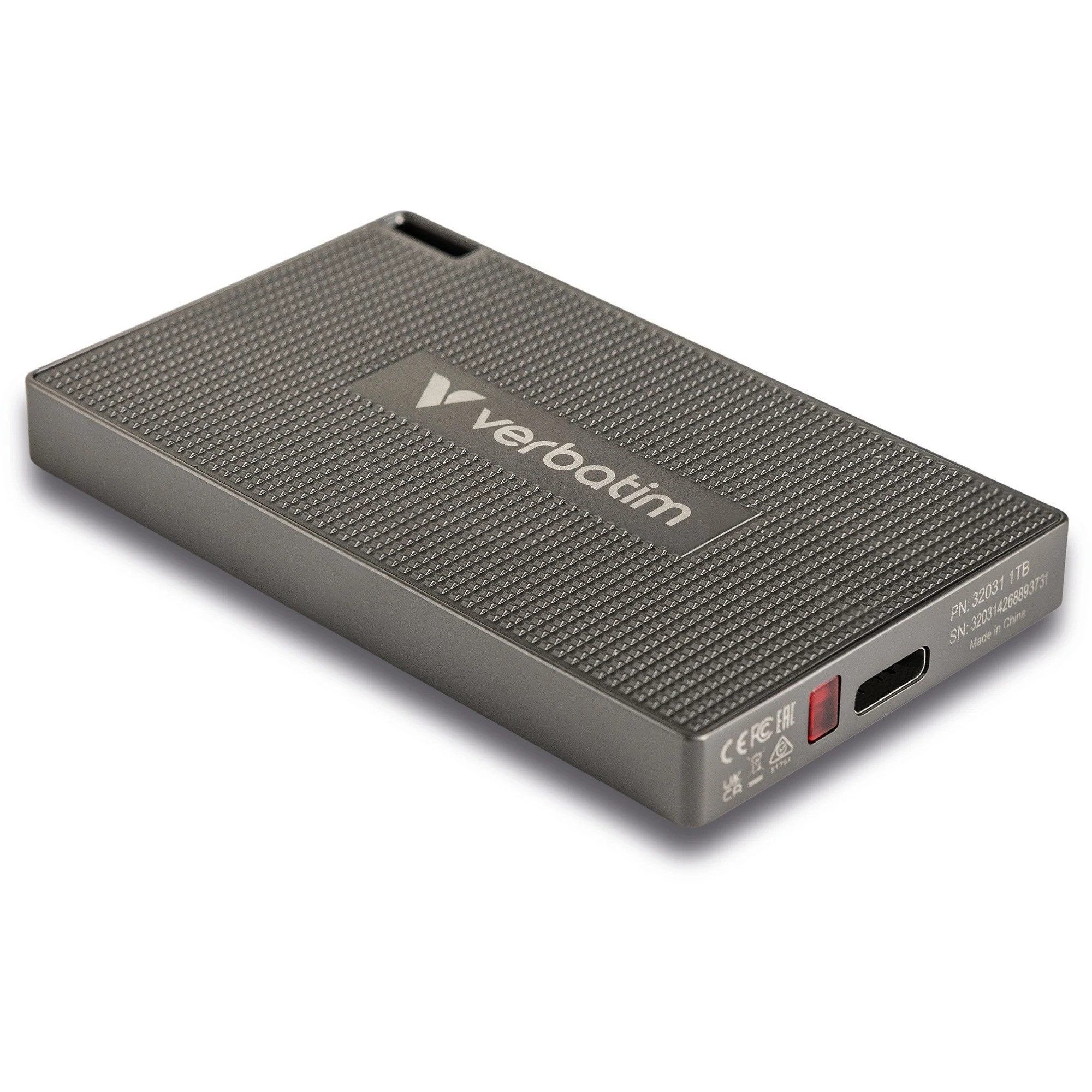 Verbatim Metal Mini 512GB Portable SSD USB-C 3.2 externe SSD (512 GB) 2000 MB/S Lesegeschwindigkeit, 1750 MB/S Schreibgeschwindigkeit, Metallgehäuse, USB 3.2 Gen 2x2, Nero Backup Software, USB-C