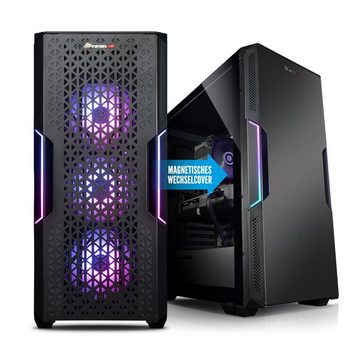 Kiebel Raptor V Gaming-PC-Komplettsystem (27", AMD Ryzen 5 AMD Ryzen 5 5600X, RTX 3060, 32 GB RAM, 2000 GB SSD, RGB-Beleuchtung, WLAN)