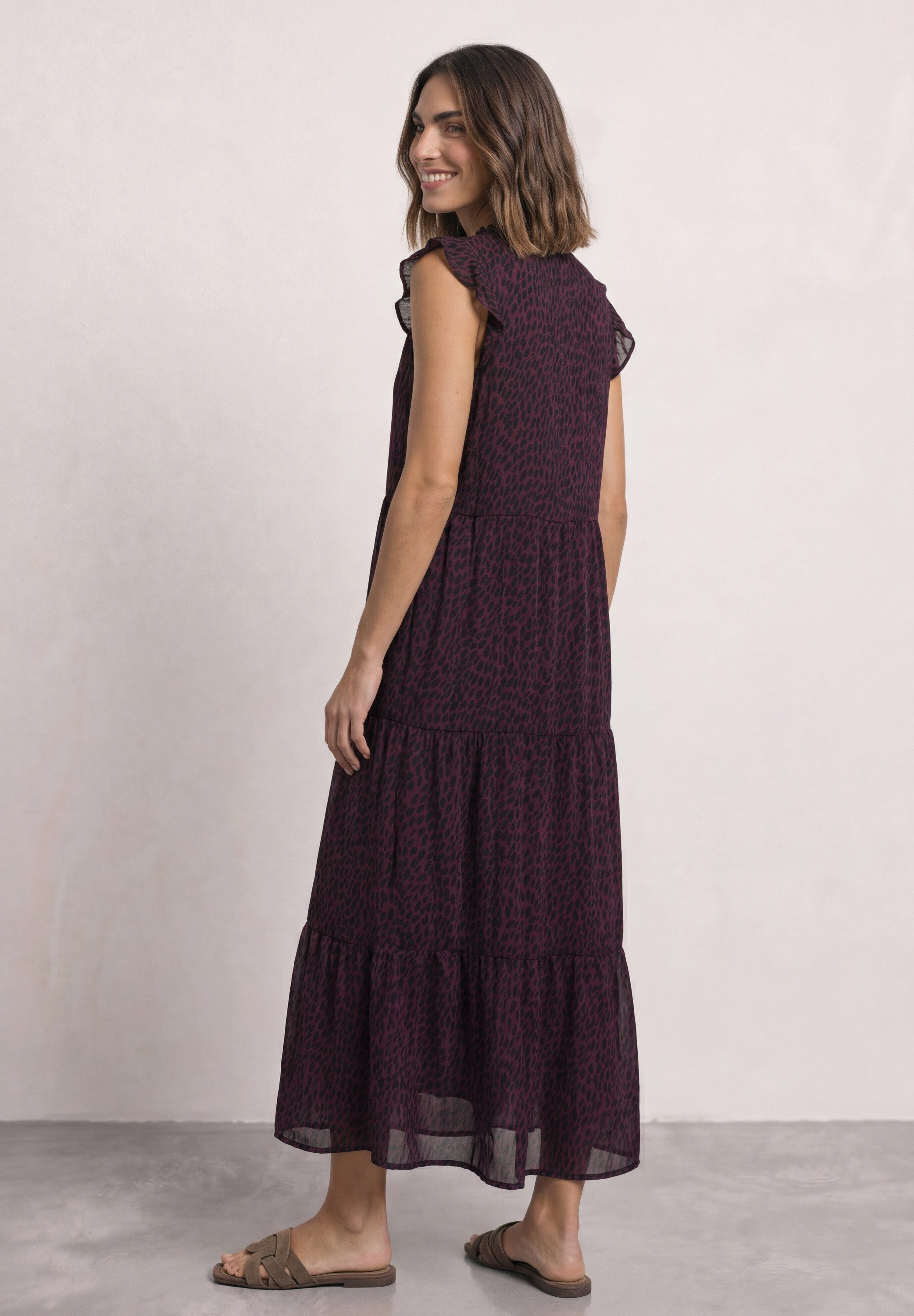 STREET ONE Maxikleid mit allover Print