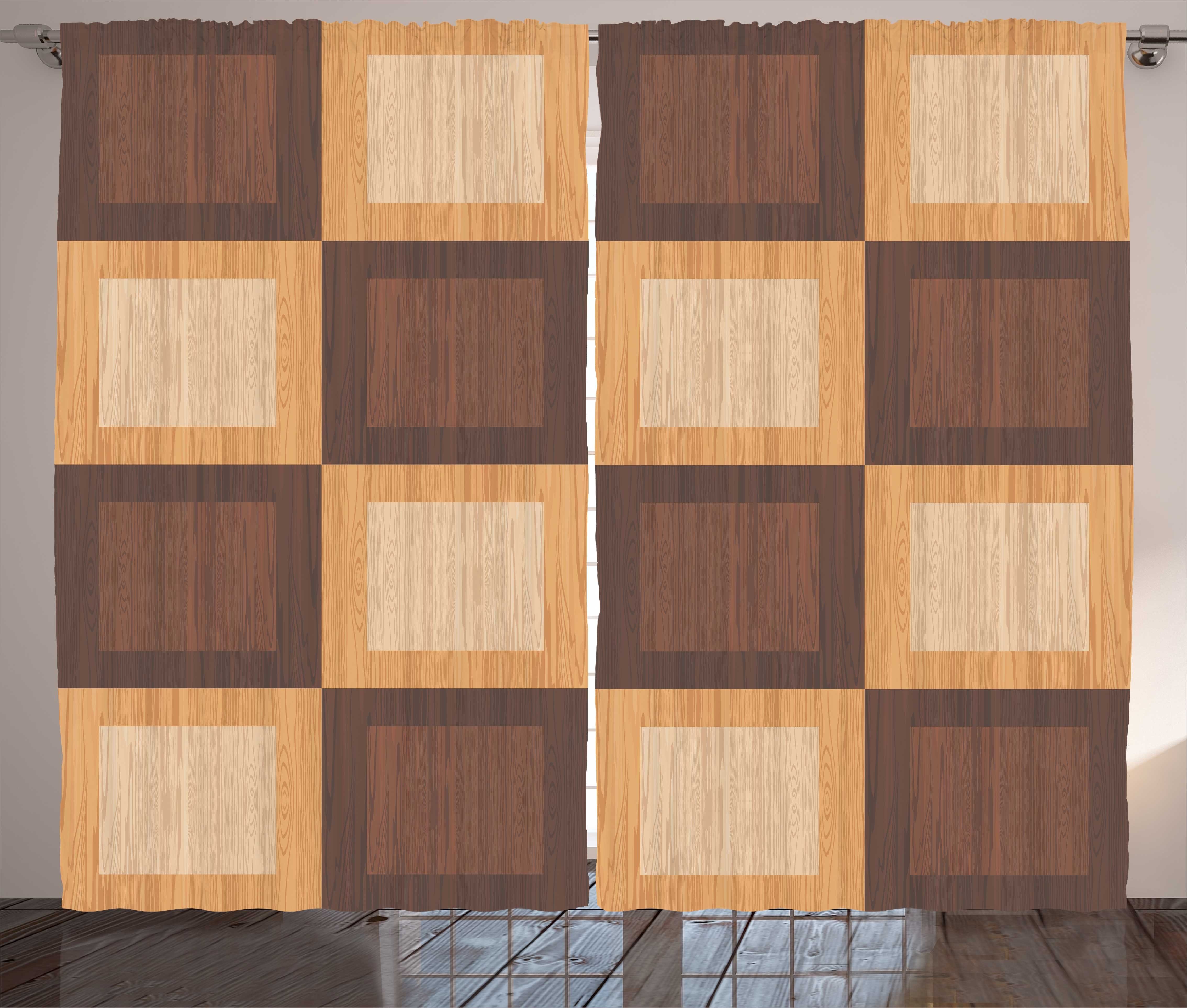 Gardine Schlafzimmer Kräuselband Vorhang mit Schlaufen und Haken, Abakuhaus, Brettspiel Checkered Schach-Platz