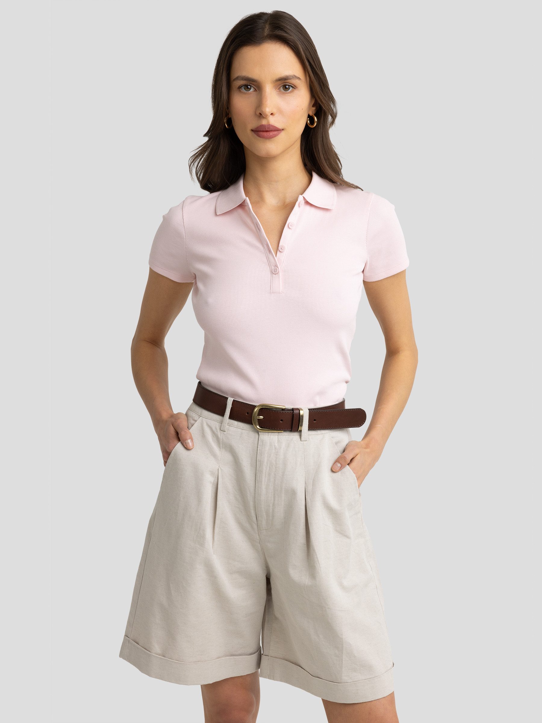 BIG STAR Poloshirt RAFAELA rosa günstig online kaufen