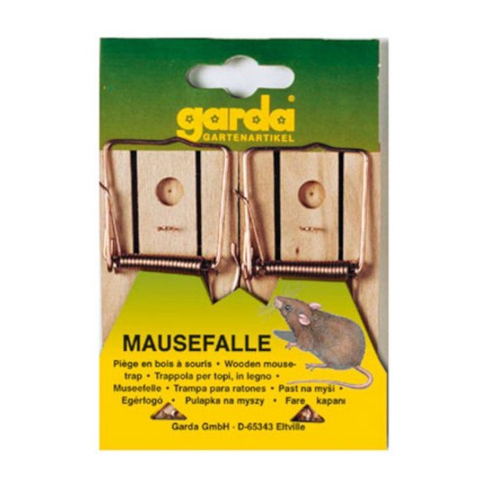 Detia Schlagfalle Mausefalle aus Holz 5 Stück
