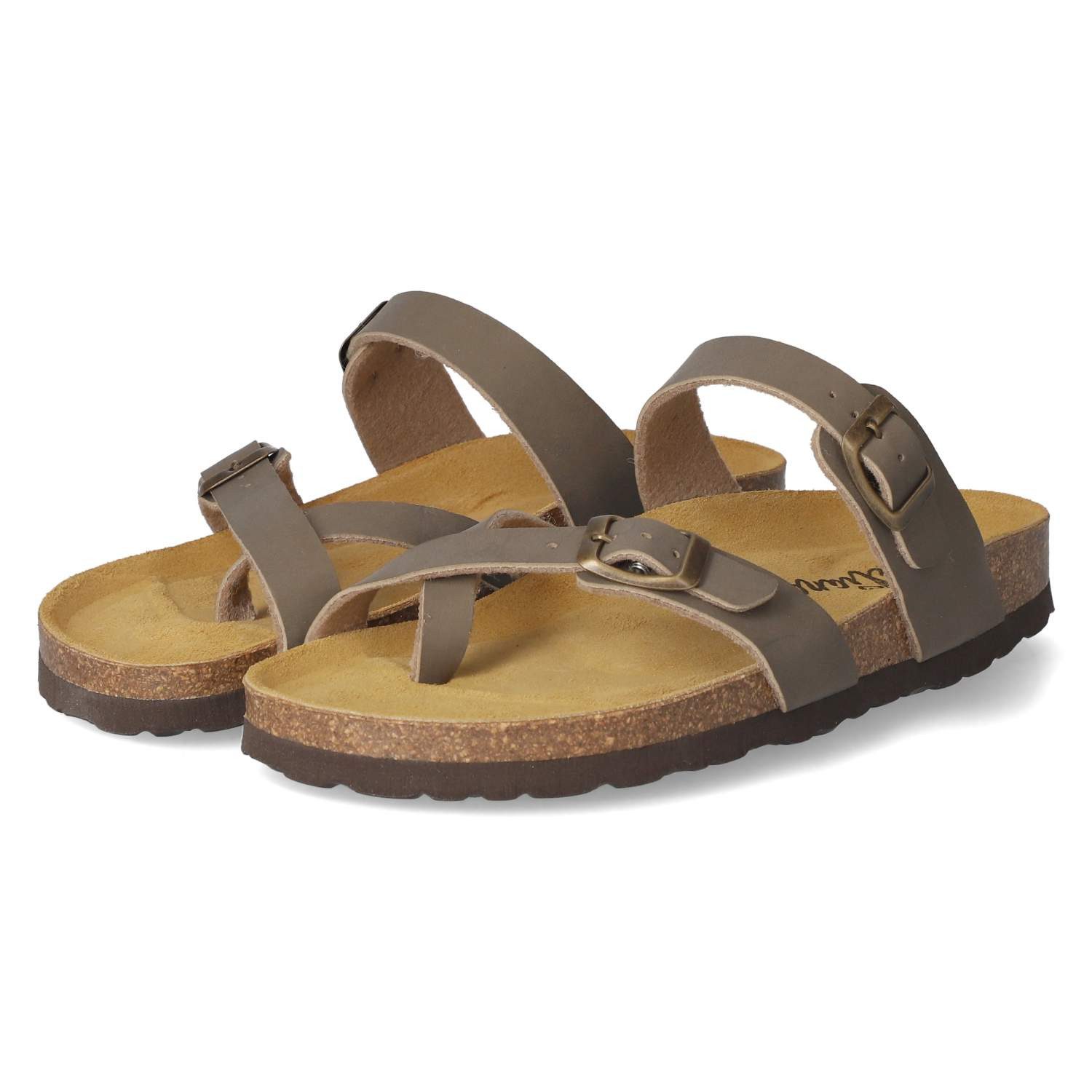 Beliana Beliana 0468/299/90/ Velour 34 Damen Synthetik khaki Pantolette