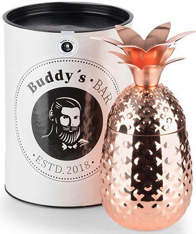Buddy's Becher Pineapple, 1-tlg., Edelstahl, 500 ml