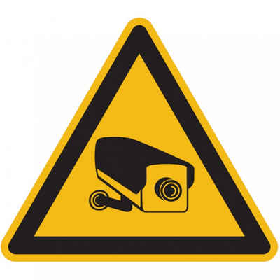 König Werbeanlagen Hinweisschild Warnschild, Warnung vor Videoüberwachung - praxisbewährt