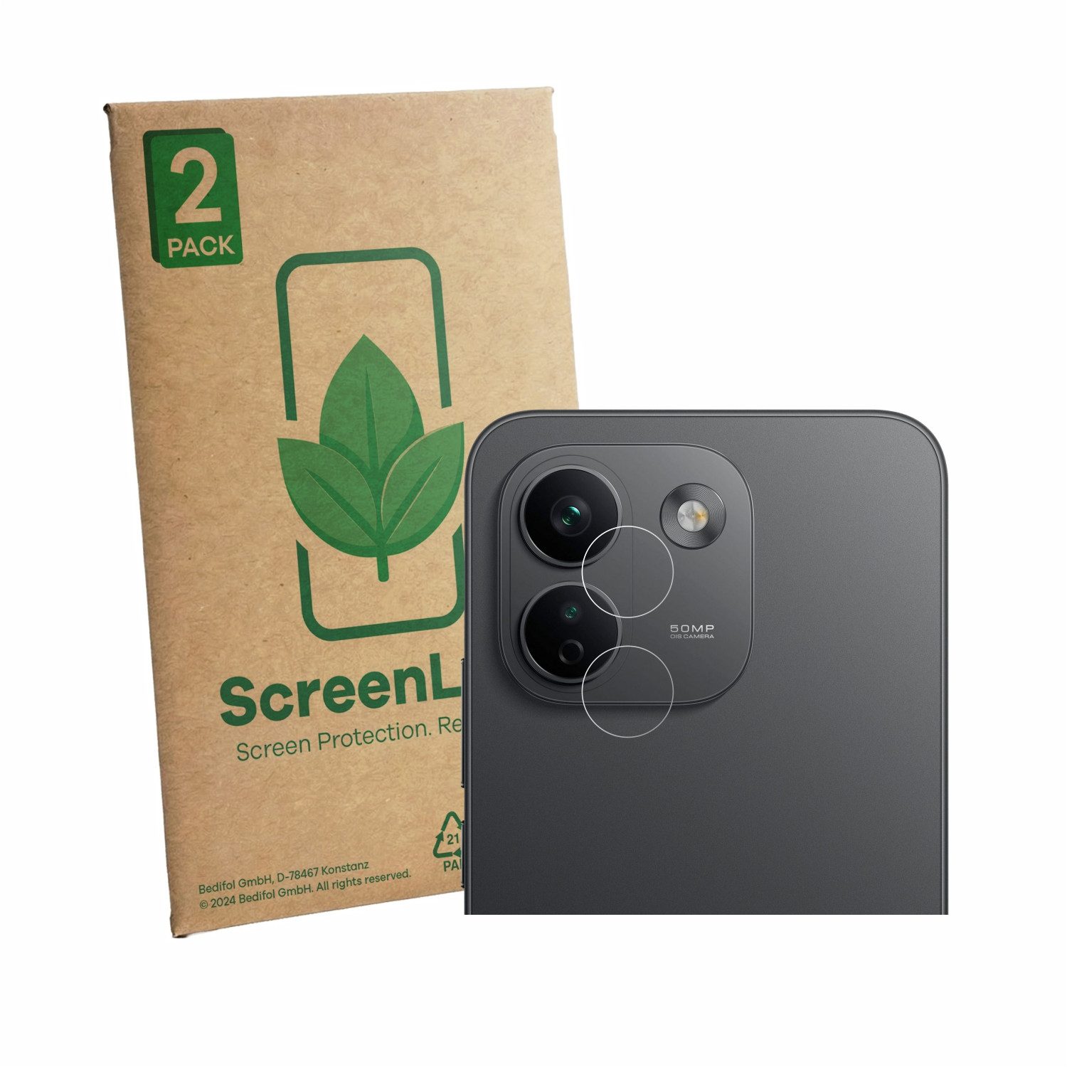 ScreenLeaf Displayschutzfolie Schutzfolie für Xiaomi Redmi Note 17 Pro Max 5G (NUR Kameraschutz), 2 Stück, Displayschutz Schutz Folie Klar Transparent