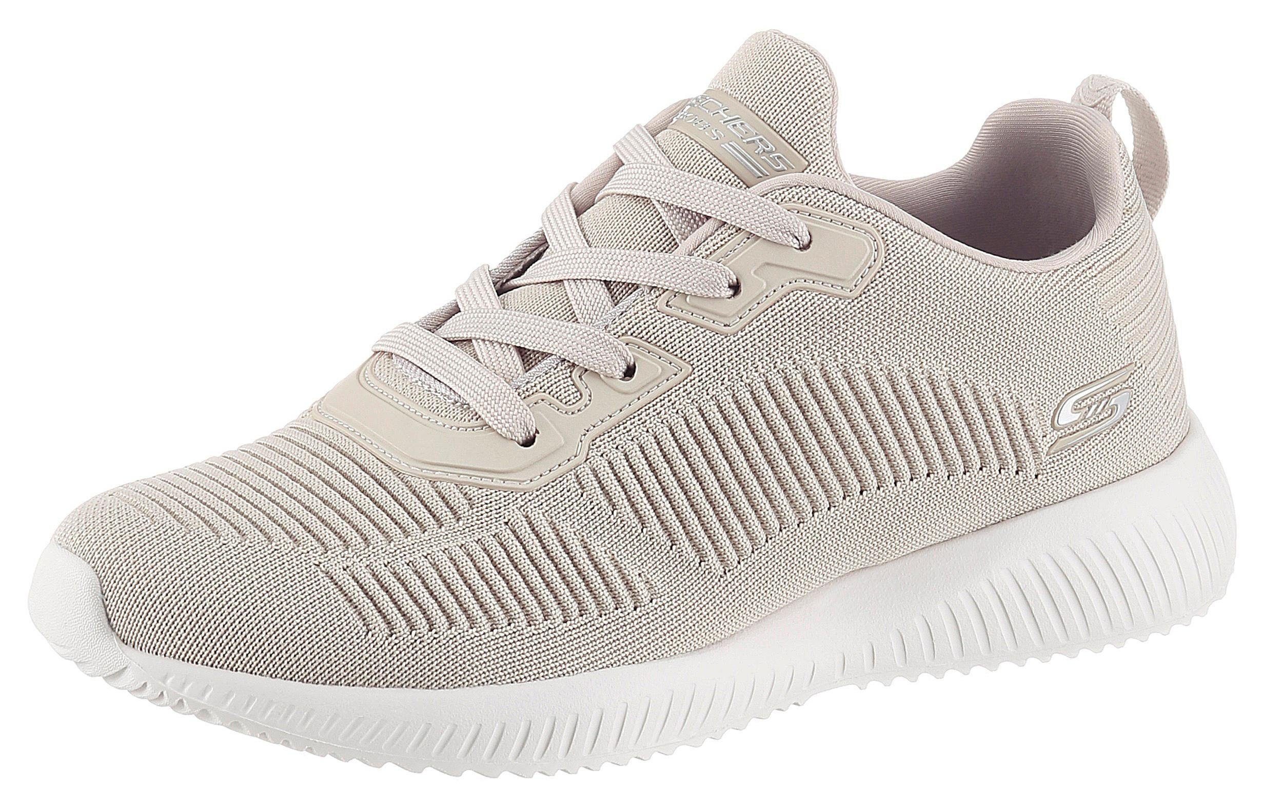Skechers Bobs Squad - Tough Talk Sneaker Freizeitschuh, Halbschuh, Schnürschuh mit Skech-Knit