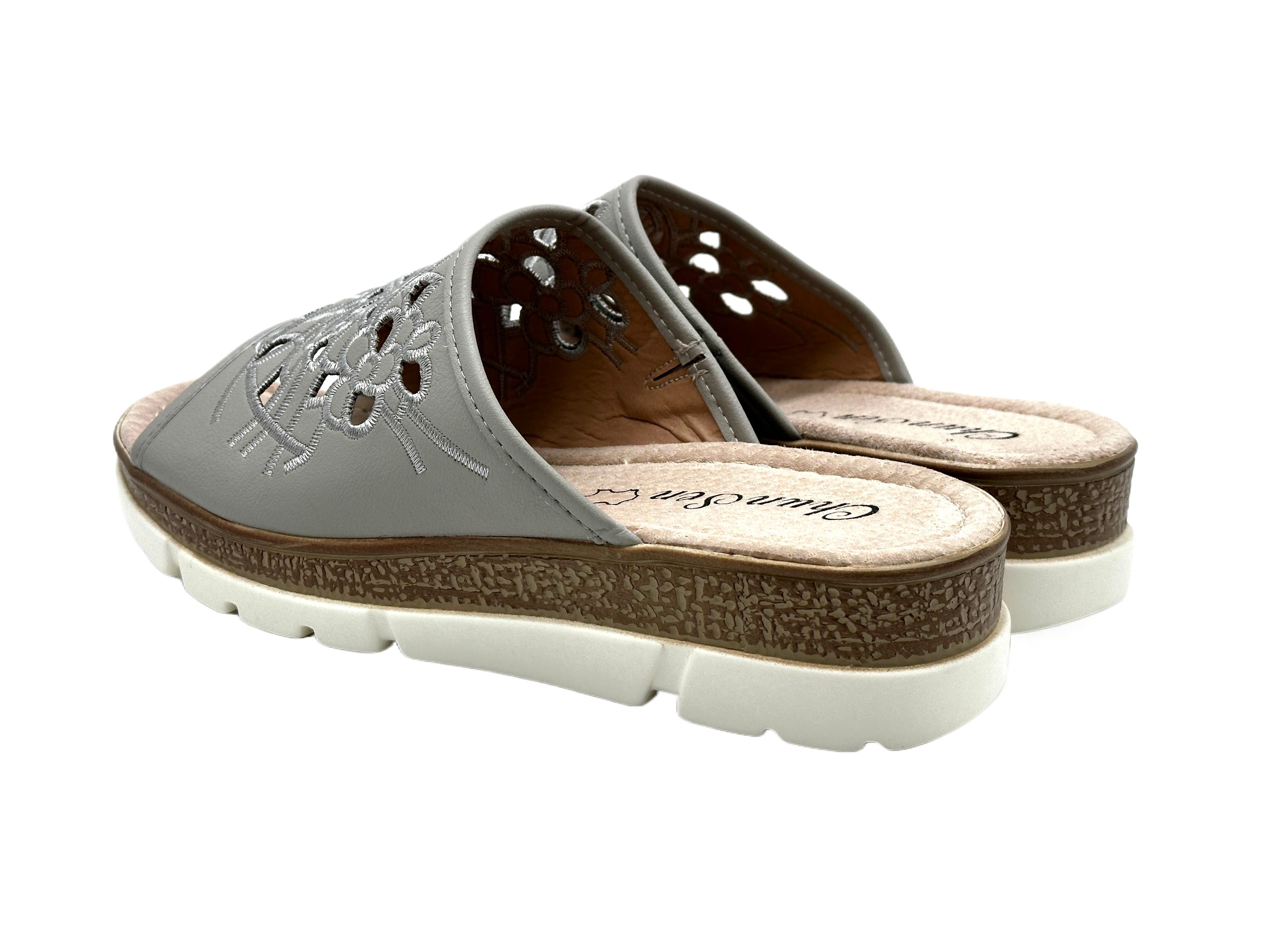 Nowaland Bequeme Damen-Pantoletten - luftdurchlässig & rutschfest Pantolette Blumenmuster, ergonomisch, Weich, rutschhemmend – Bild 4 von 5