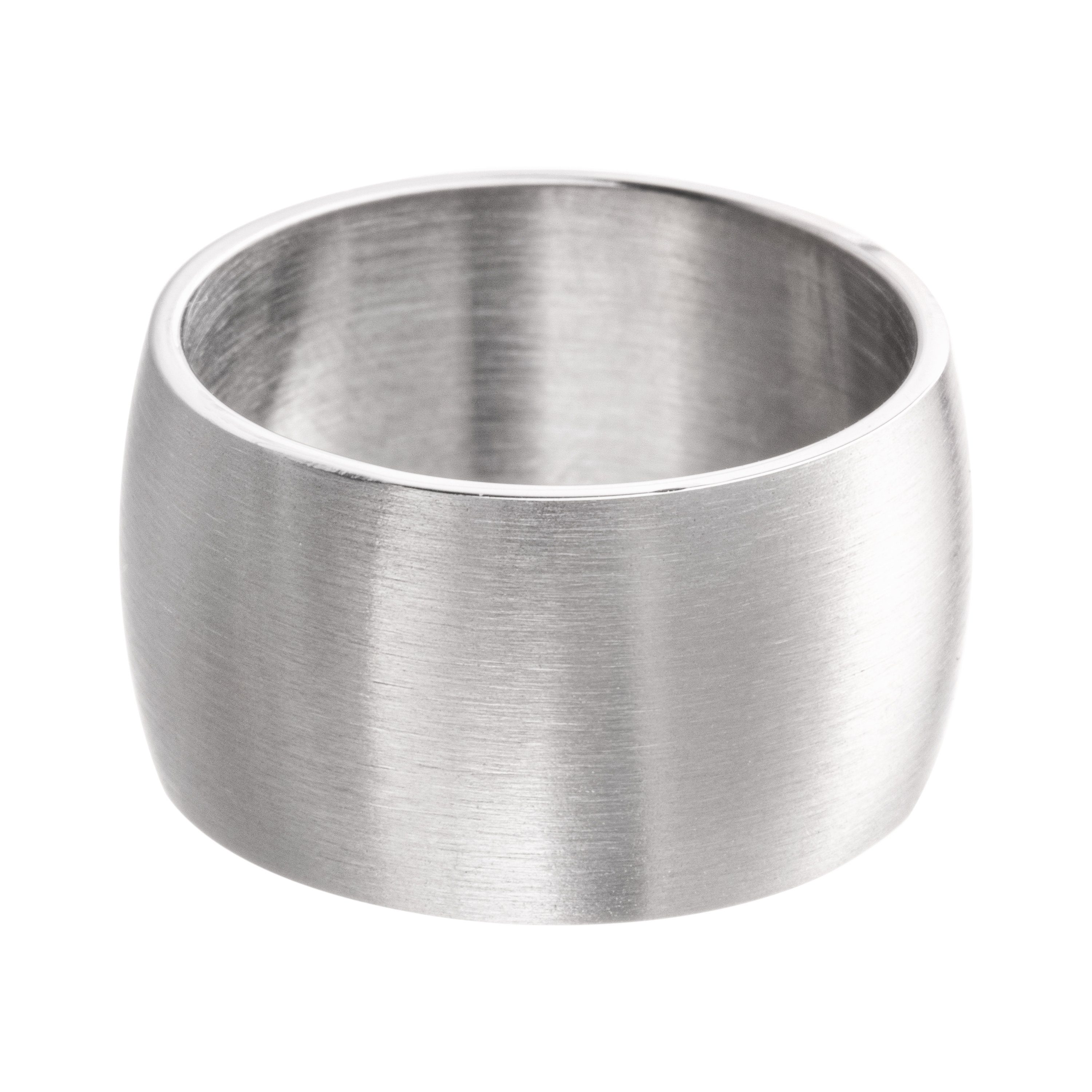 meditoys Ring Herren · mm Damen · für breit Silber aus und Fingerring Edelstahl Bandring 12 matt/Gebürstet
