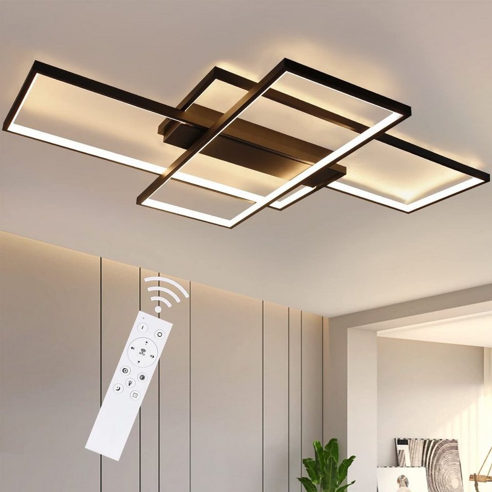 ZMH LED Deckenleuchte Modern Deckenlampe - Große Wohnzimmerlampe