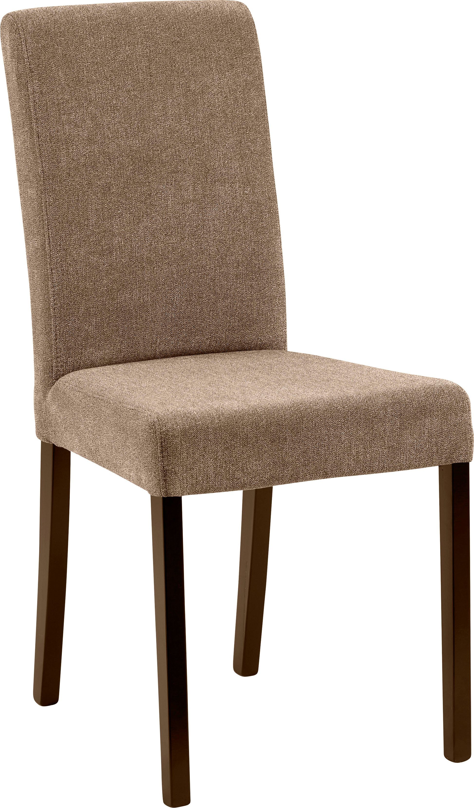 massivline&more 4-Fußstuhl (Set, 2 St), Gestell aus Massivholz Buche schwarz matt lackiert