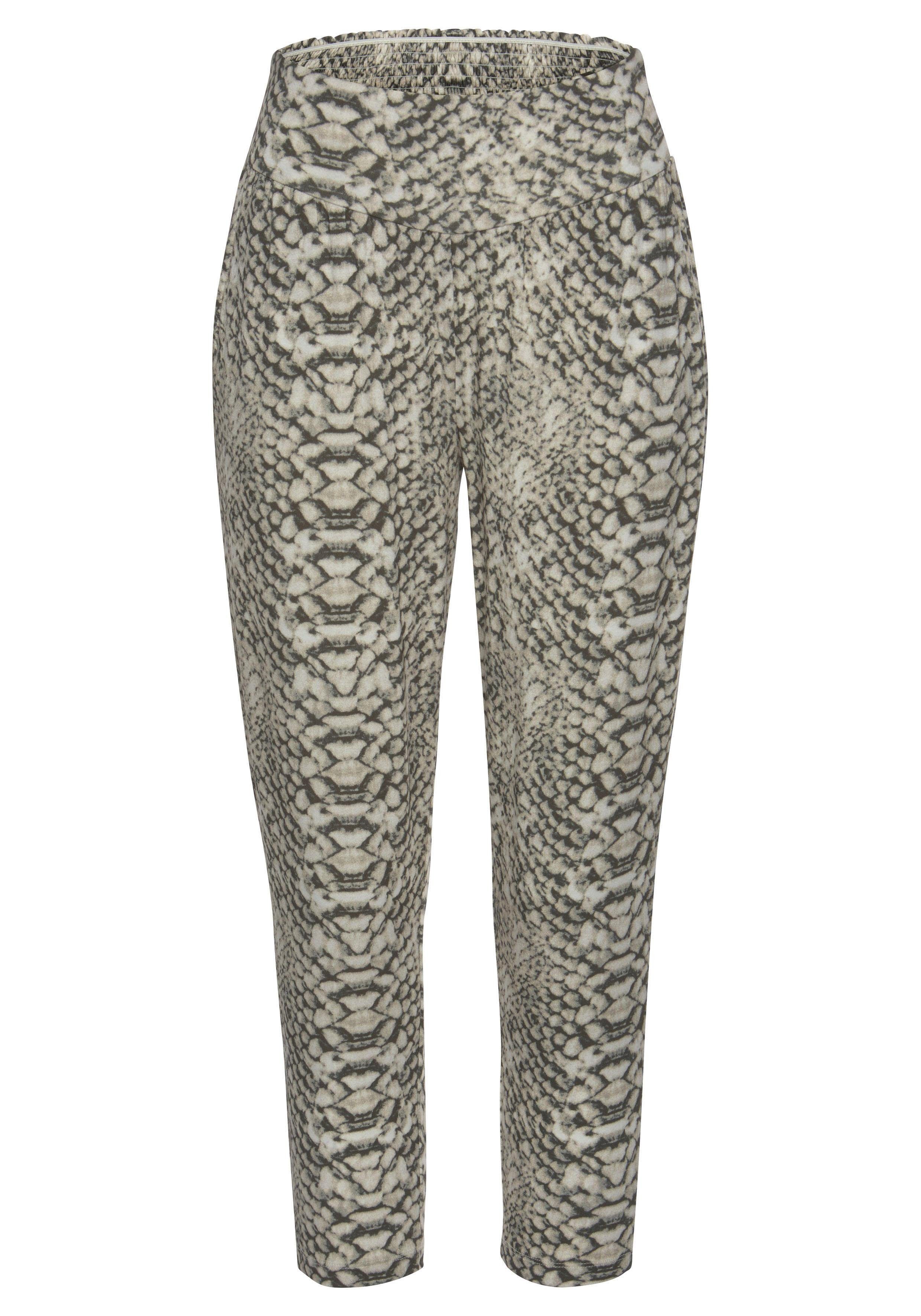 LASCANA Strandhose mit Alloverprint in Reptiloptik günstig online kaufen