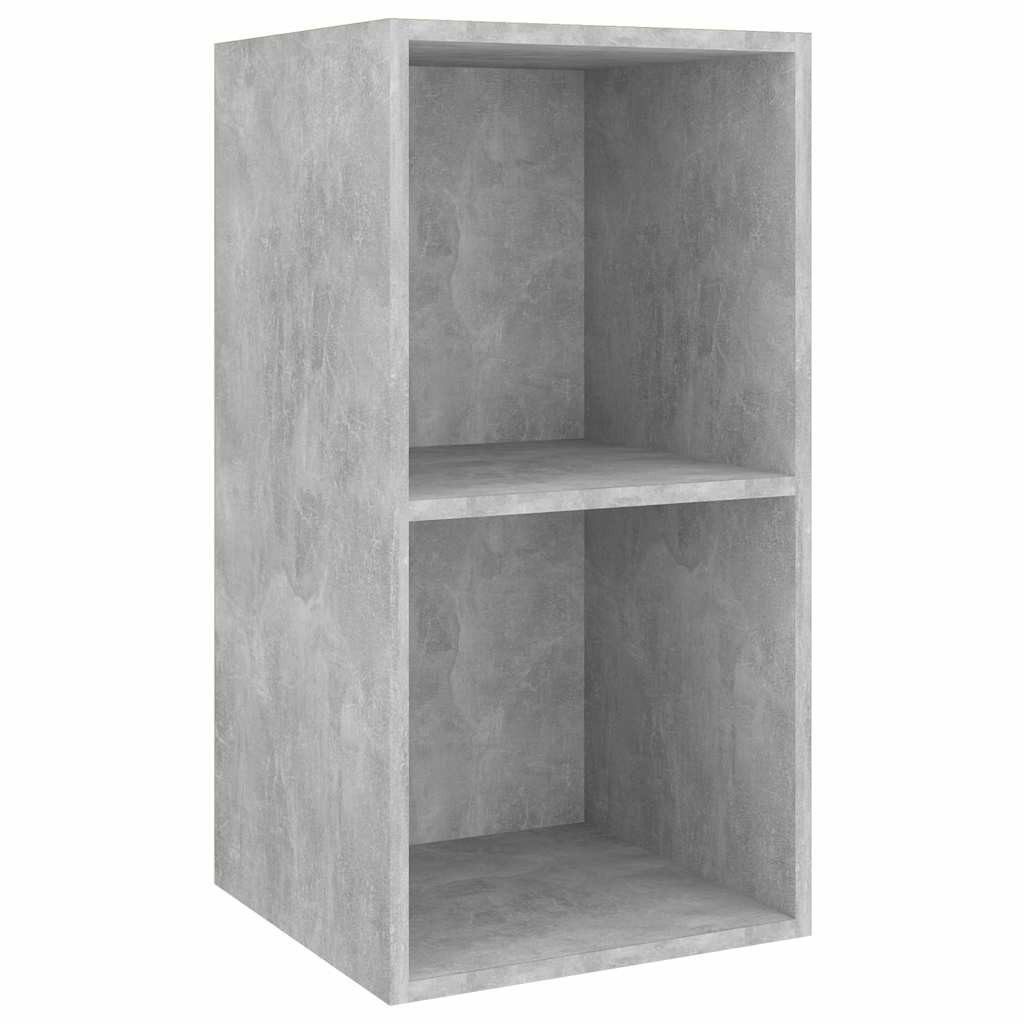 vidaXL TV-Wand TV-Wandschrank Betongrau 37x37x72 cm Holzwerkstoff, (1-St)