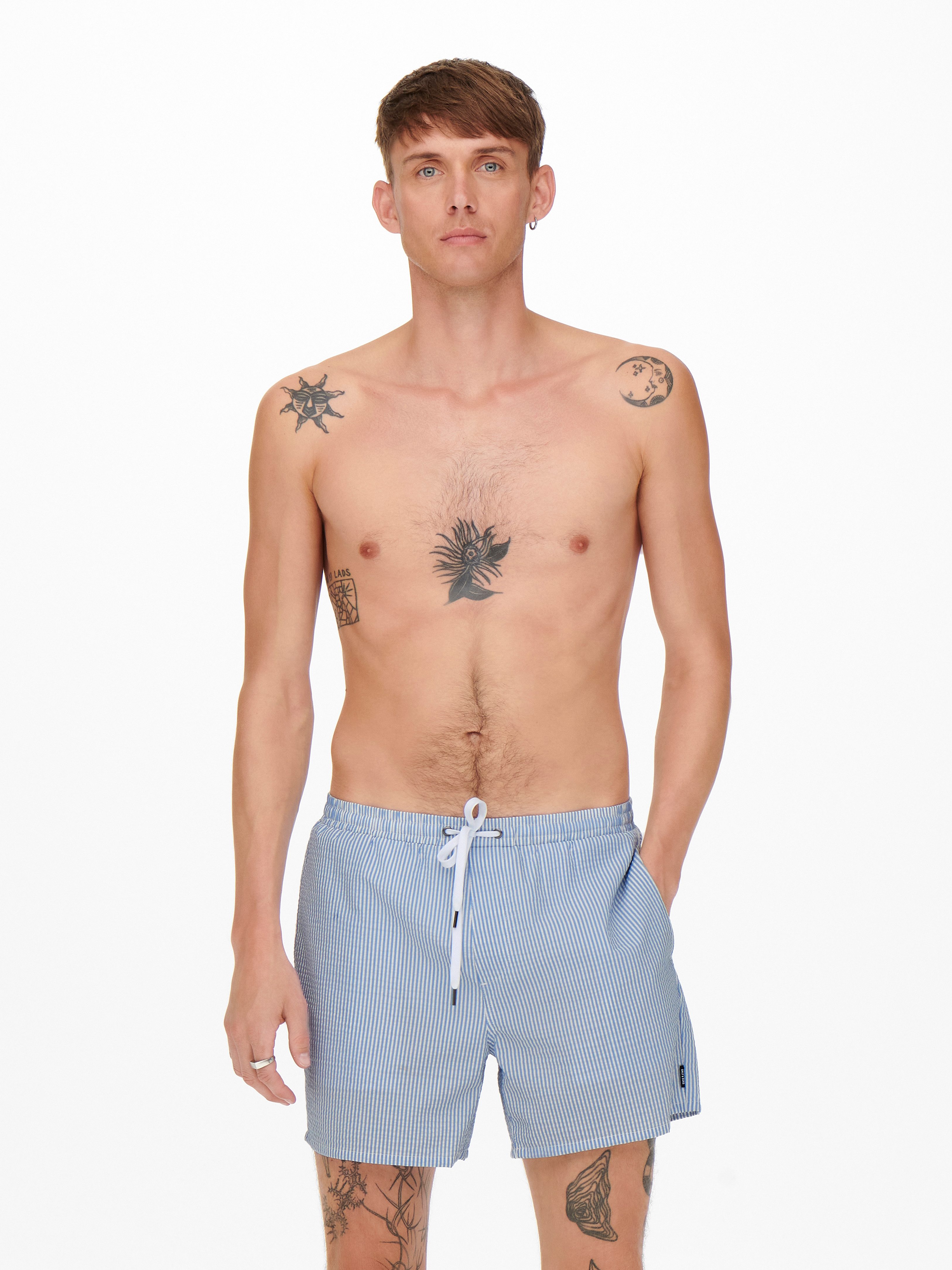 Only & Sons Badehose ONSTED STRIPE SEERSUCKER SWIM NOOS
