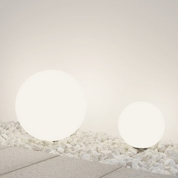 click-licht Gartenleuchte Leuchtkugel Erda in Weiß E27 IP54 300mm, keine Angabe, Leuchtmittel enthalten: Nein, warmweiss, Gartenleuchten