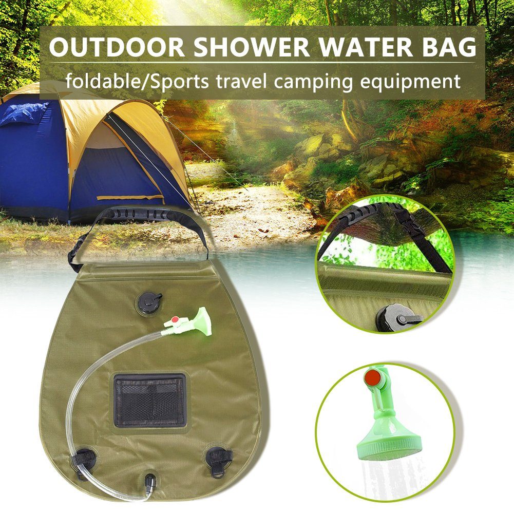 Wassersack 20l Outdoor Camping Wandern Solar Duschtasche Heizung