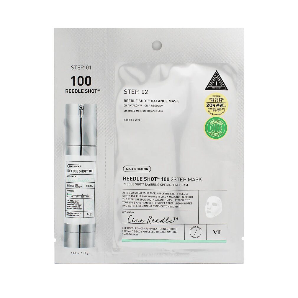 VT Cosmetics Gesichtsmaske Reedle Shot 100 - 2 Step Mask