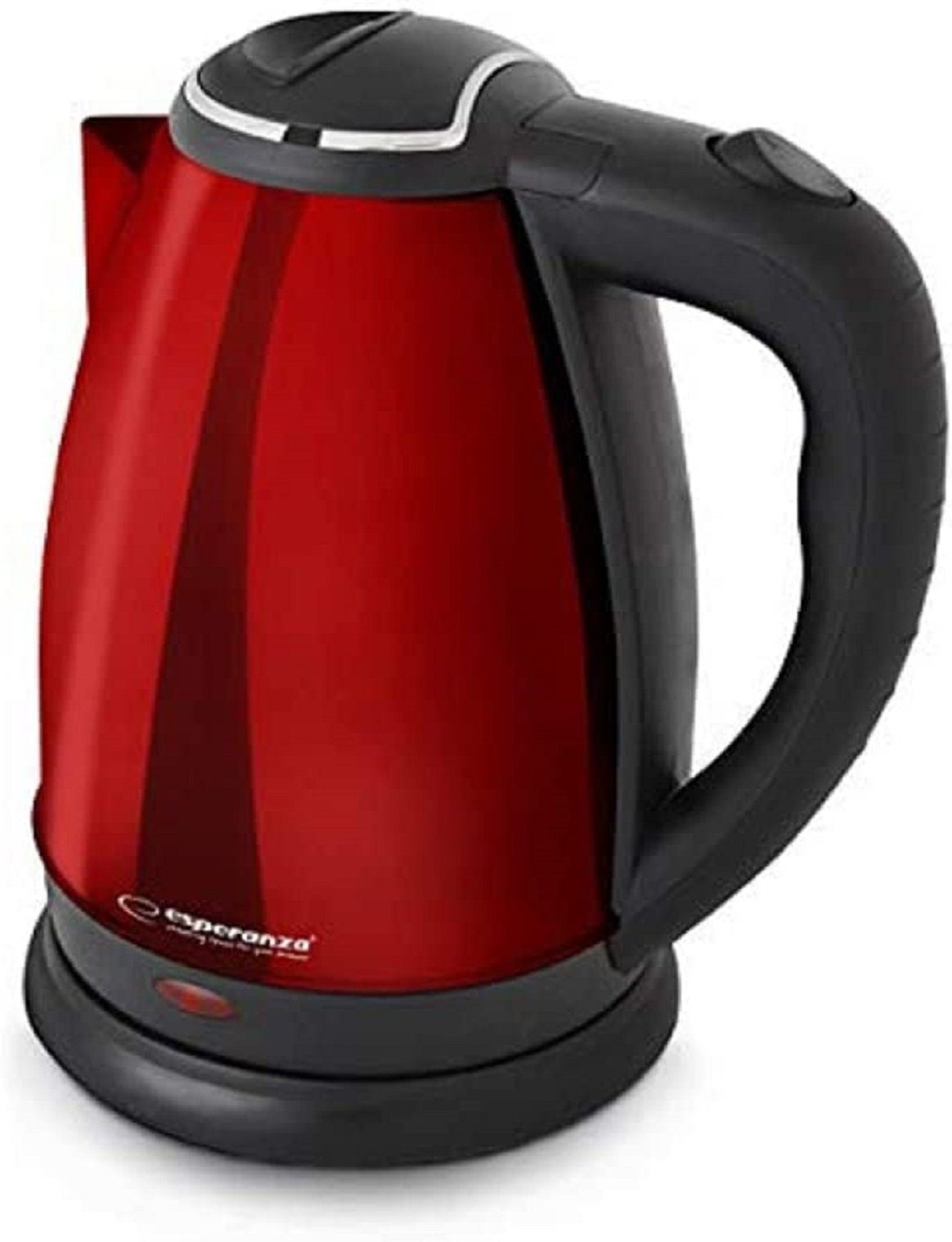 Esperanza Wasserkocher Esperanza Wasserkocher 1,8 l, 1800W Rot, Kunststoff, Edelstahl, 1,8 l, 1800,00 W, Kunststoff, Edelstahl & Automatische Abschaltung