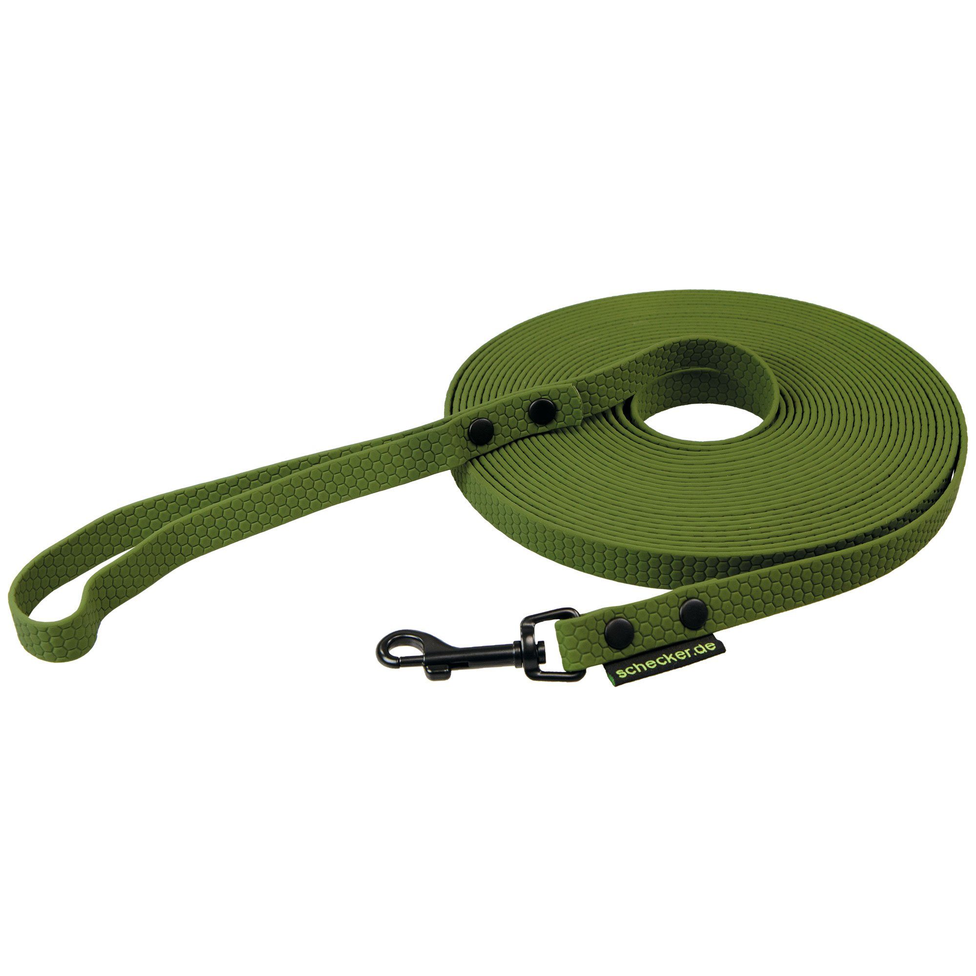 Schecker Schleppleine Schecker FOURSEASON - Schleppleine - Übungsleine, Allwetterleinen aus superweichem Material (1-tlg), Bei Bedarf kann die Handschlaufe abgetrennt werden
