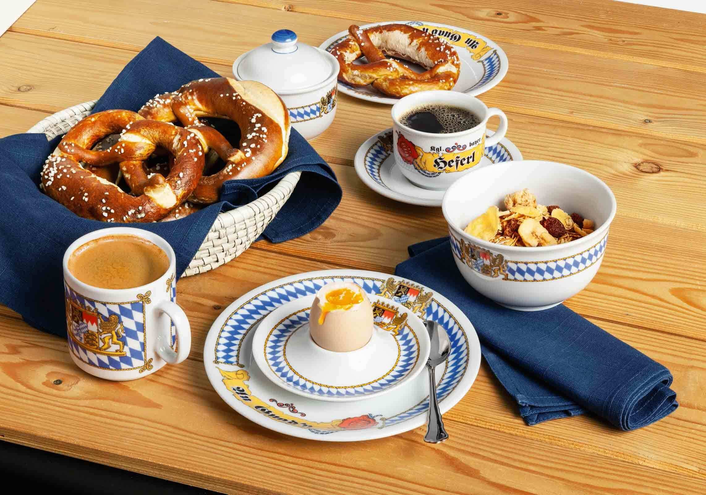 Seltmann Weiden Kaffeeservice Compact Bayern Kaffeeservice 18er Set (18-tlg), 6 Personen, Porzellan