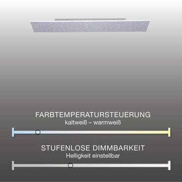 Paul Neuhaus Smarte LED-Leuchte LED Panel Smart Home Q - NIGHTSKY 100x25, Smart Home, CCT-Farbtemperaturregelung, Dimmfunktion, Memoryfunktion, mit Leuchtmittel, Sternenhimmel, dimmbar per Fernbedienung CCT, APP