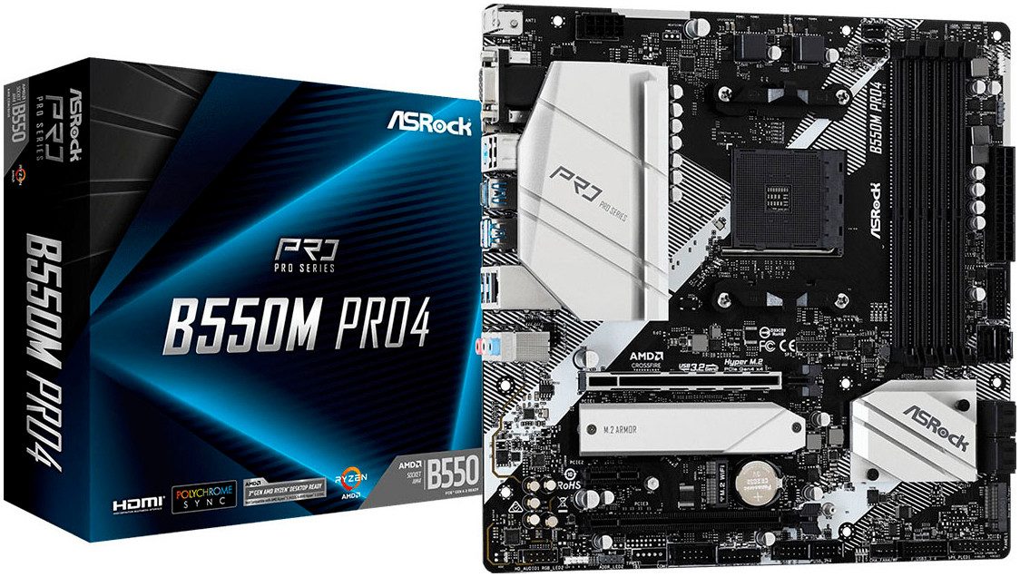 B550M Pro4 Mainboard