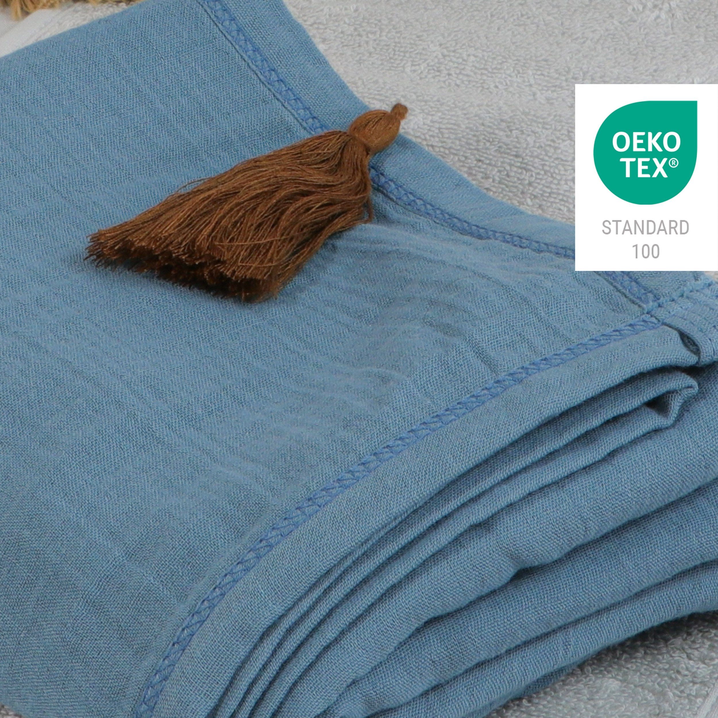 Babydecke Astrid Petrol Kuscheldecke 120x120 cm, Puckdaddy GmbH